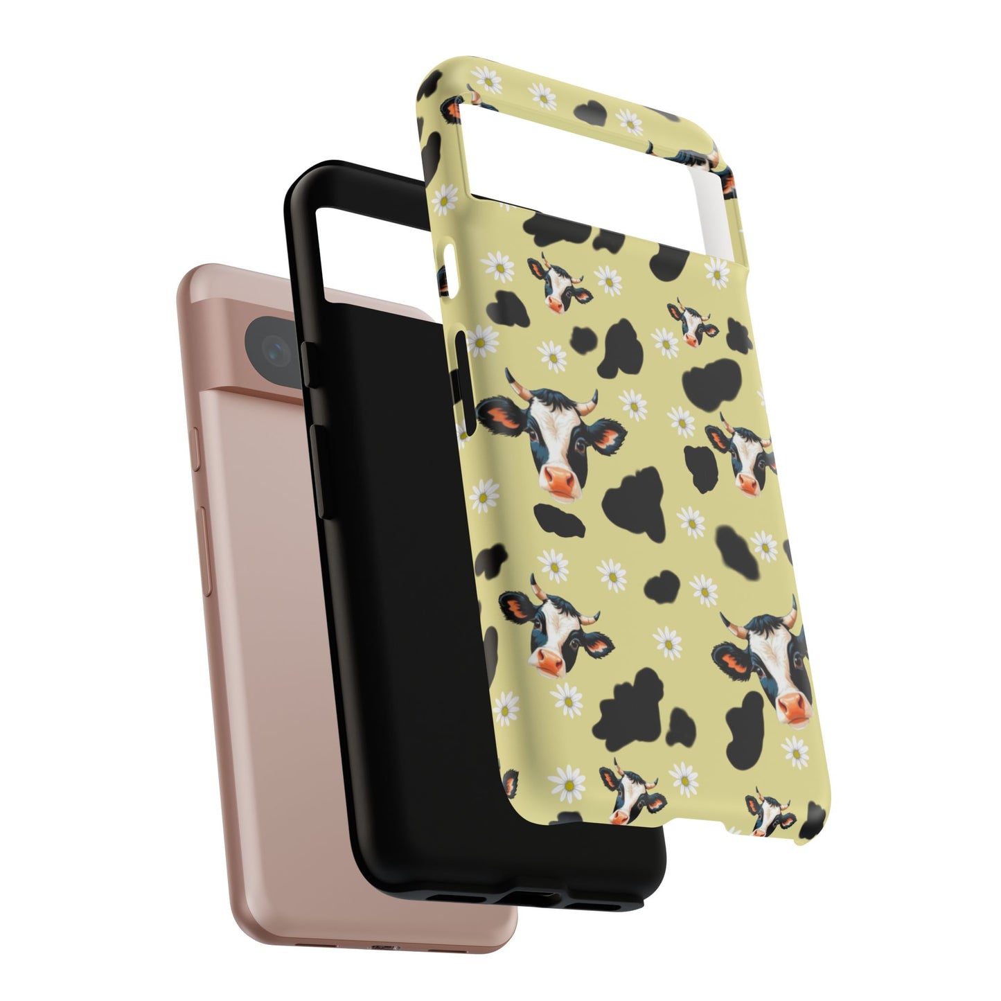 Cow Print Phone Case - Cute Protection for Animal Lovers, Gift for Farmhouse Decor, Cheerful Cow Design