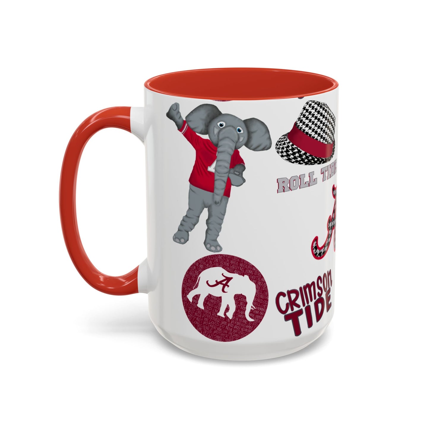 Crimson Tide Coffee Mug, Alabama Fan Cup, Roll Tide Mug, College Sports Gift, Game Day Drinkware