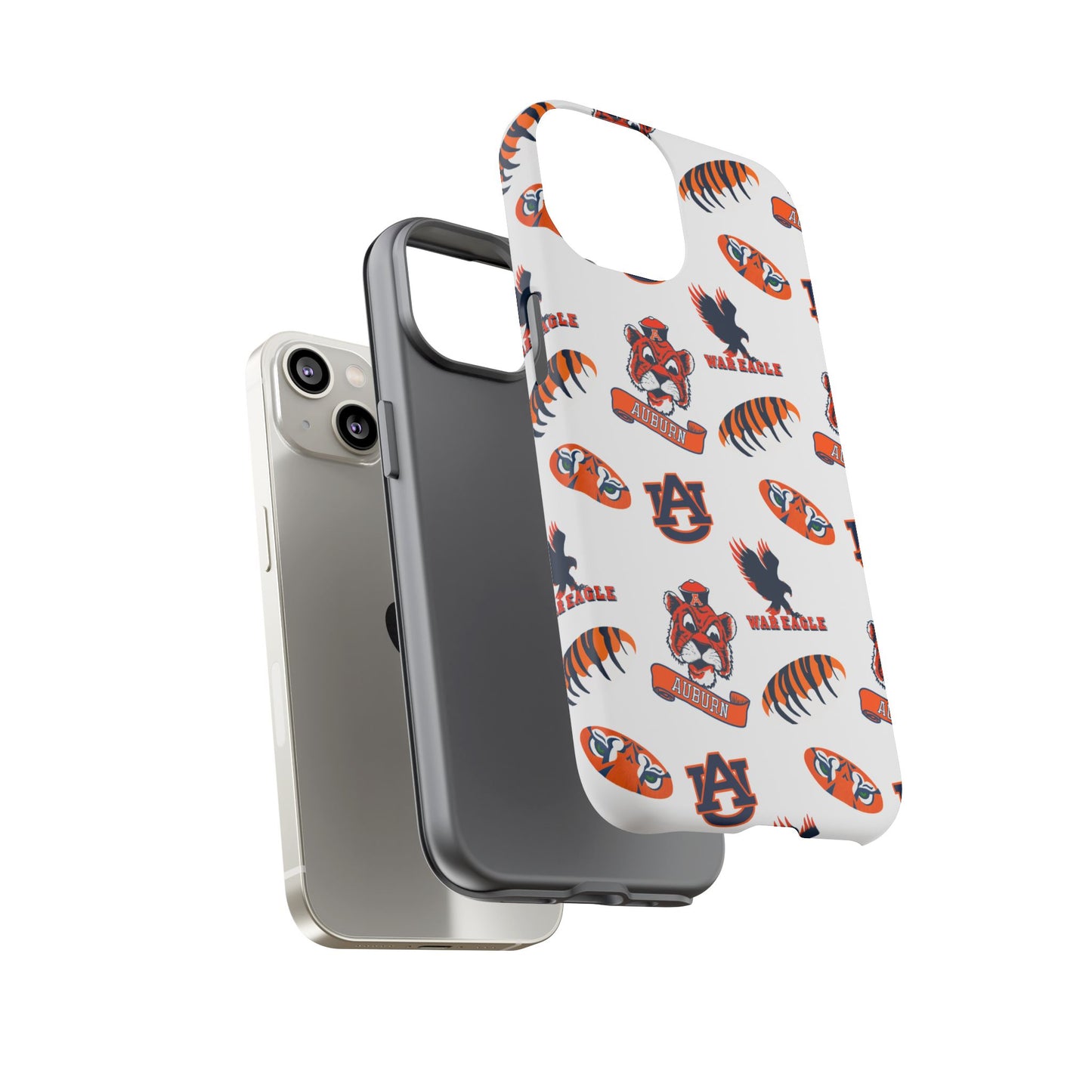 Auburn Fan Phone Case, Sports Team Accessory, Gift for Auburn Fans, Durable Cover, College Game Day