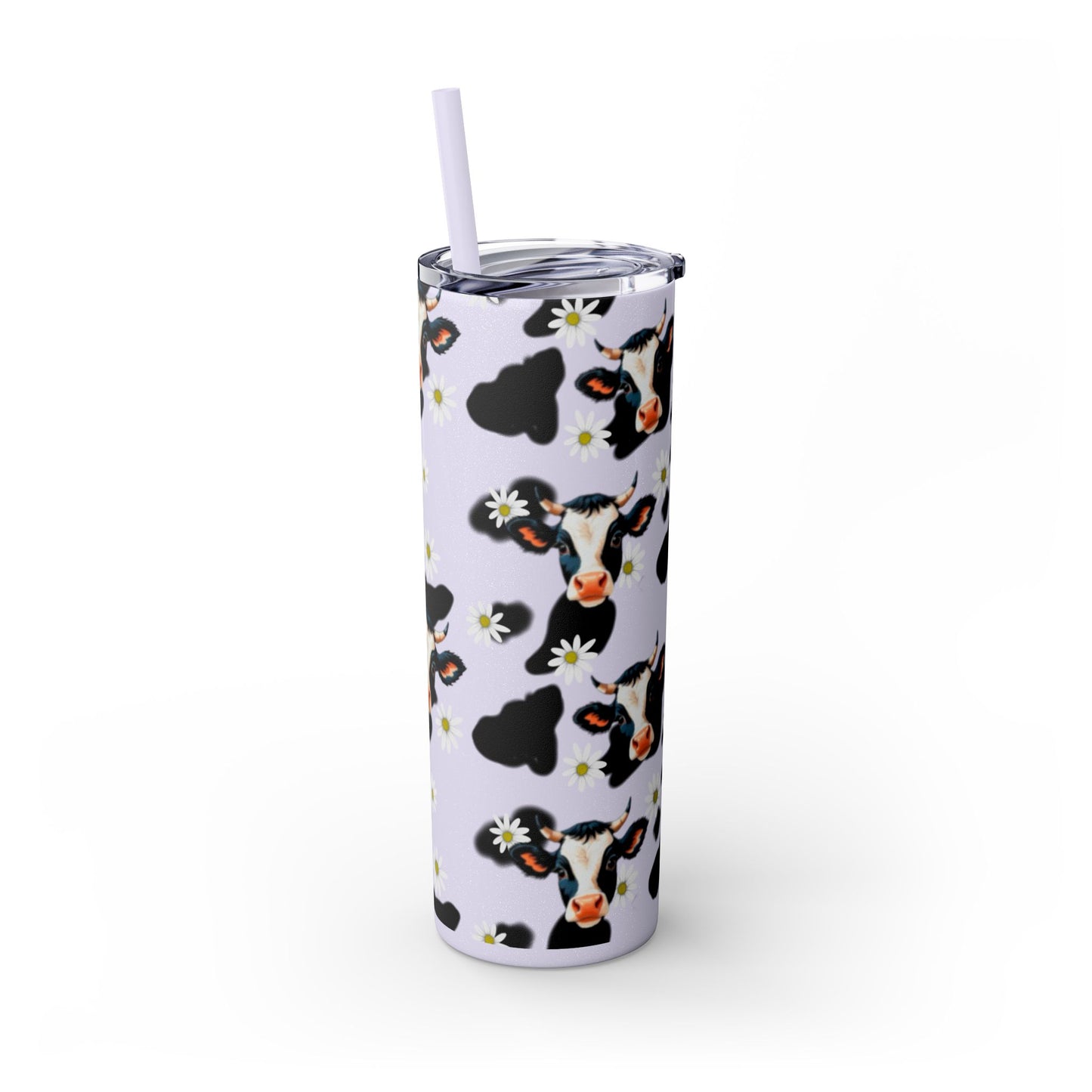 Charming Cow Print Tumbler with Straw, 20oz | Perfect for Cow Lovers, Unique Gift, Farmhouse Decor, Daily Hydration, Fun Drinkware