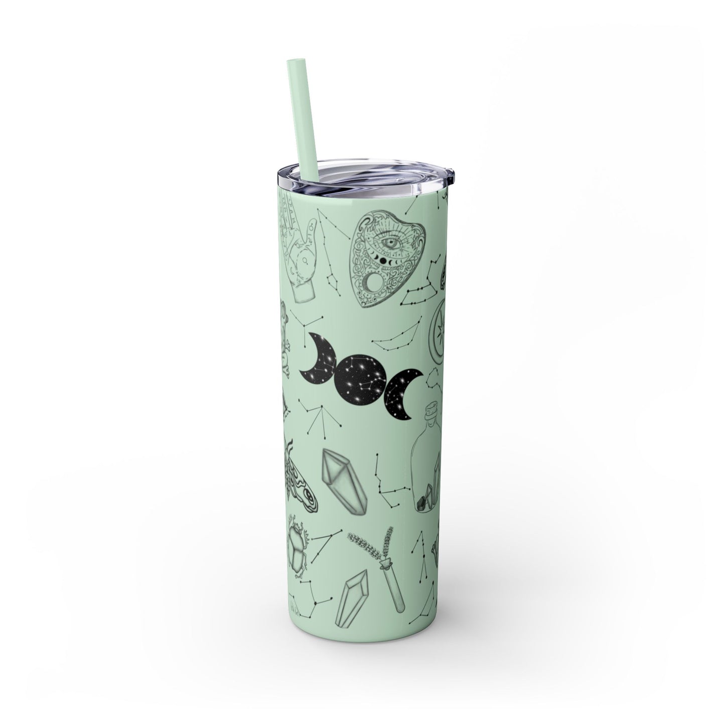 Withy Celestial Skinny Tumbler, 20oz - Astrology Drinkware, Starry Travel Cup, Unique Gift for Her, Cosmic Party Favor, Constellation Mug