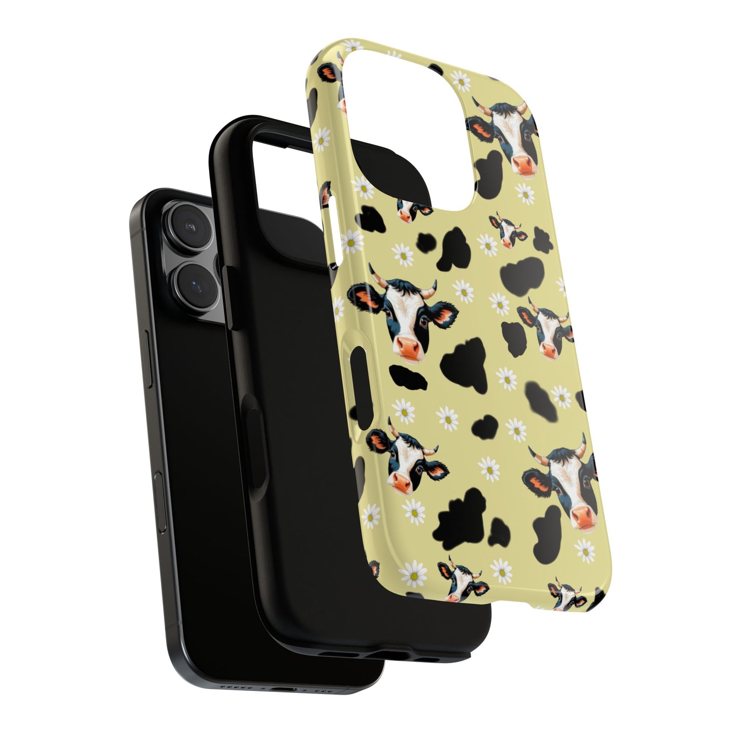 Cow Print Phone Case - Cute Protection for Animal Lovers, Gift for Farmhouse Decor, Cheerful Cow Design