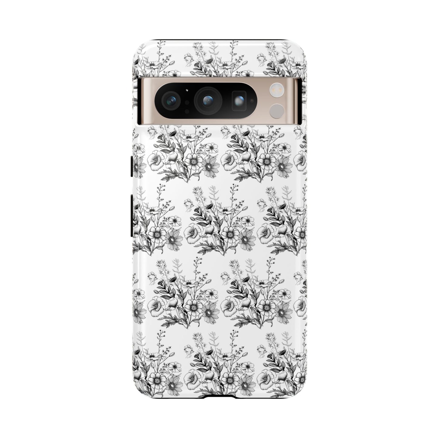 Floral Phone Case, Tough Cases with Elegant Black and White Design, Protective Cover for Fashion Lovers, Unique Gift for All [...]