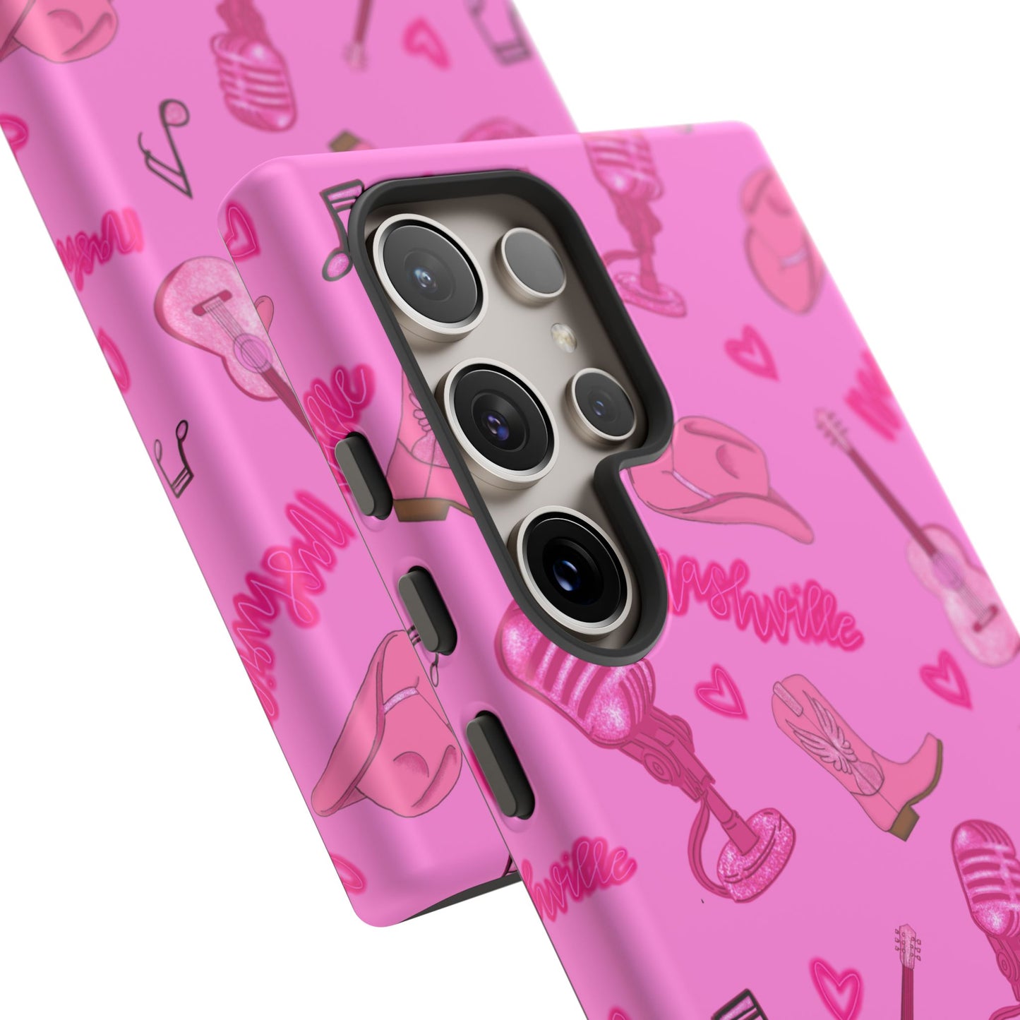 Pink Music Cases for Tough Love, Music Lover Gift, Phone Accessories, Cute Phone Covers, Stylish Cases for Women