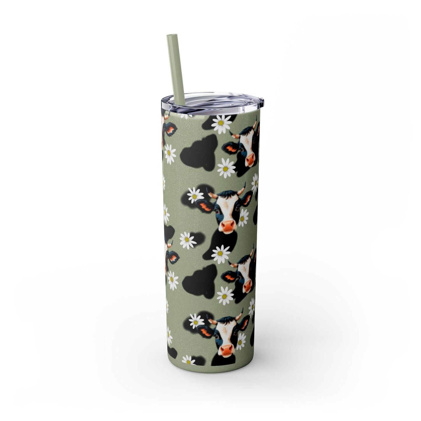 Charming Cow Print Tumbler with Straw, 20oz | Perfect for Cow Lovers, Unique Gift, Farmhouse Decor, Daily Hydration, Fun Drinkware