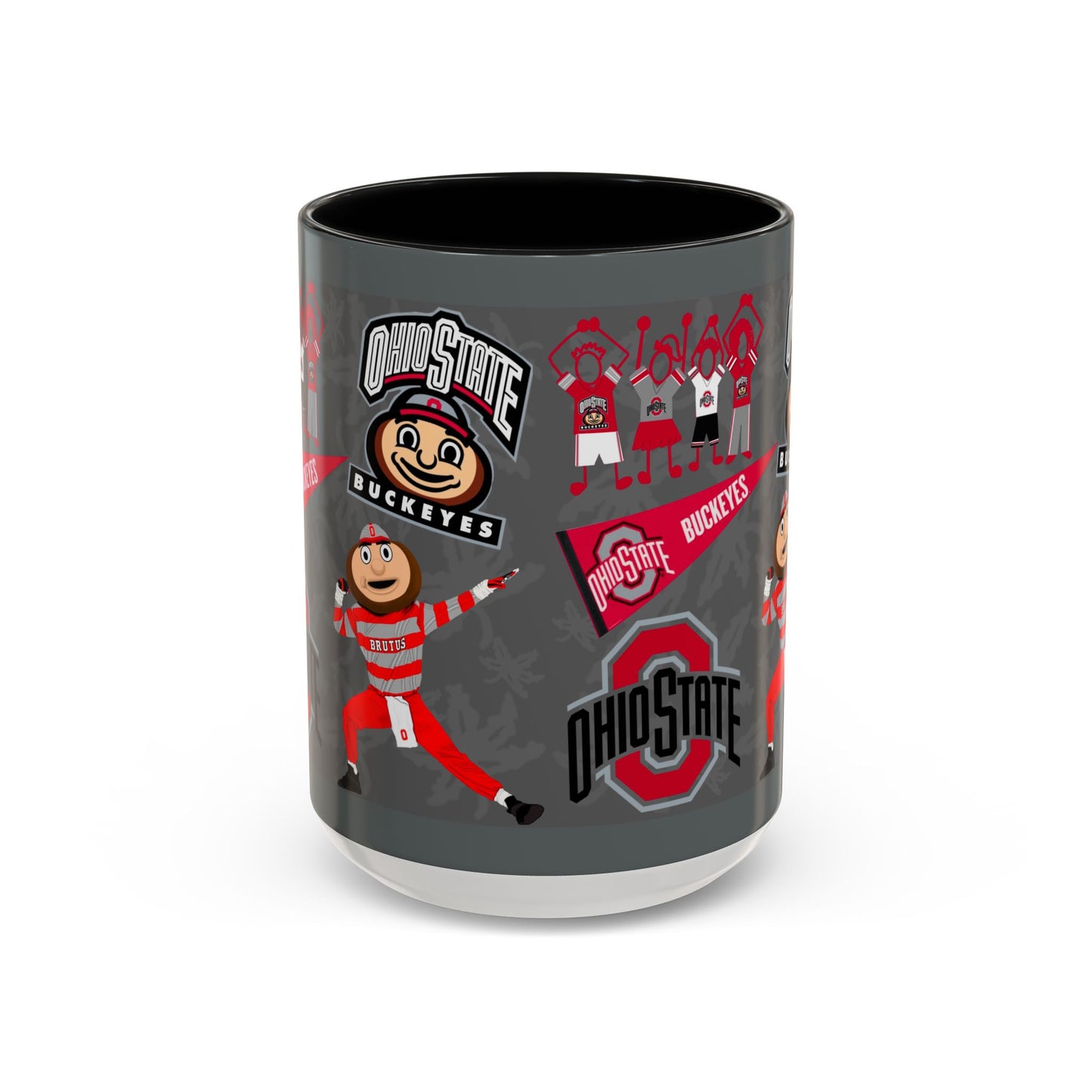 Ohio State Buckeyes Accent Coffee Mug | Gift for Fans, Sports Lovers, College Alumni, Holiday Decorations, Game Day Essentials