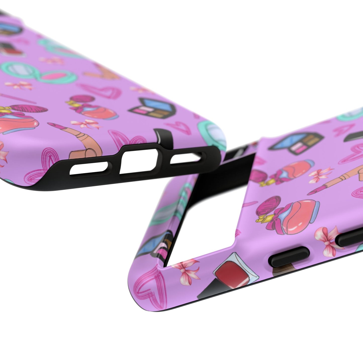 Cute Makeup Phone Case, Tough Cases, Cosmetic Lover Gift, Makeup Junkie Accessory, Beauty Phone Cover, Fun Design for Her
