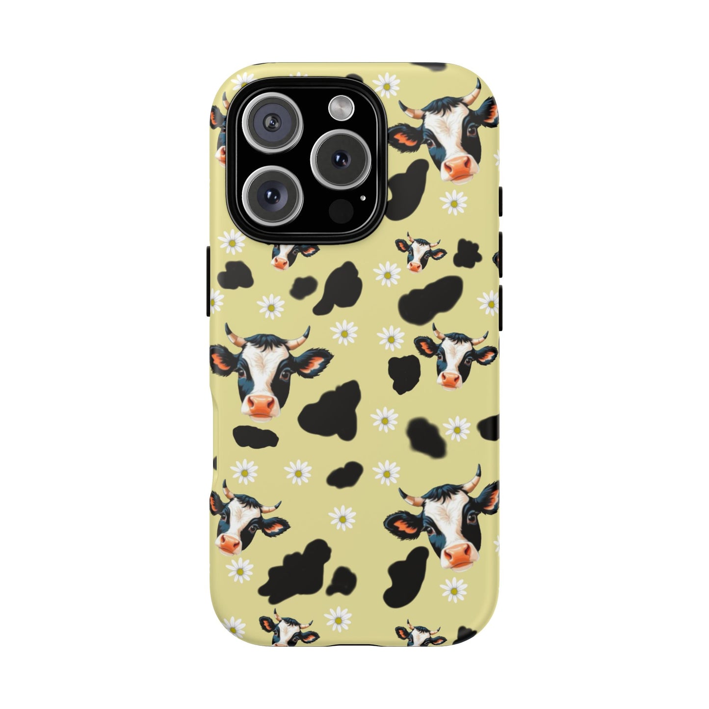 Cow Print Phone Case - Cute Protection for Animal Lovers, Gift for Farmhouse Decor, Cheerful Cow Design