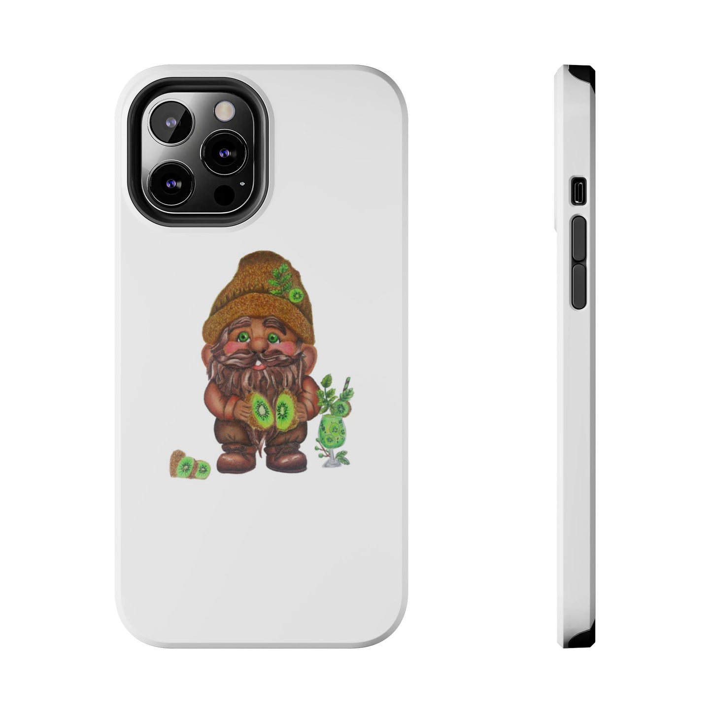 Funny Kiwi Gnome Phone Cases, Phone Covers for Gnome Lovers, Cute Gift for Gardeners, Unique Tech Accessories, Holiday Gifts