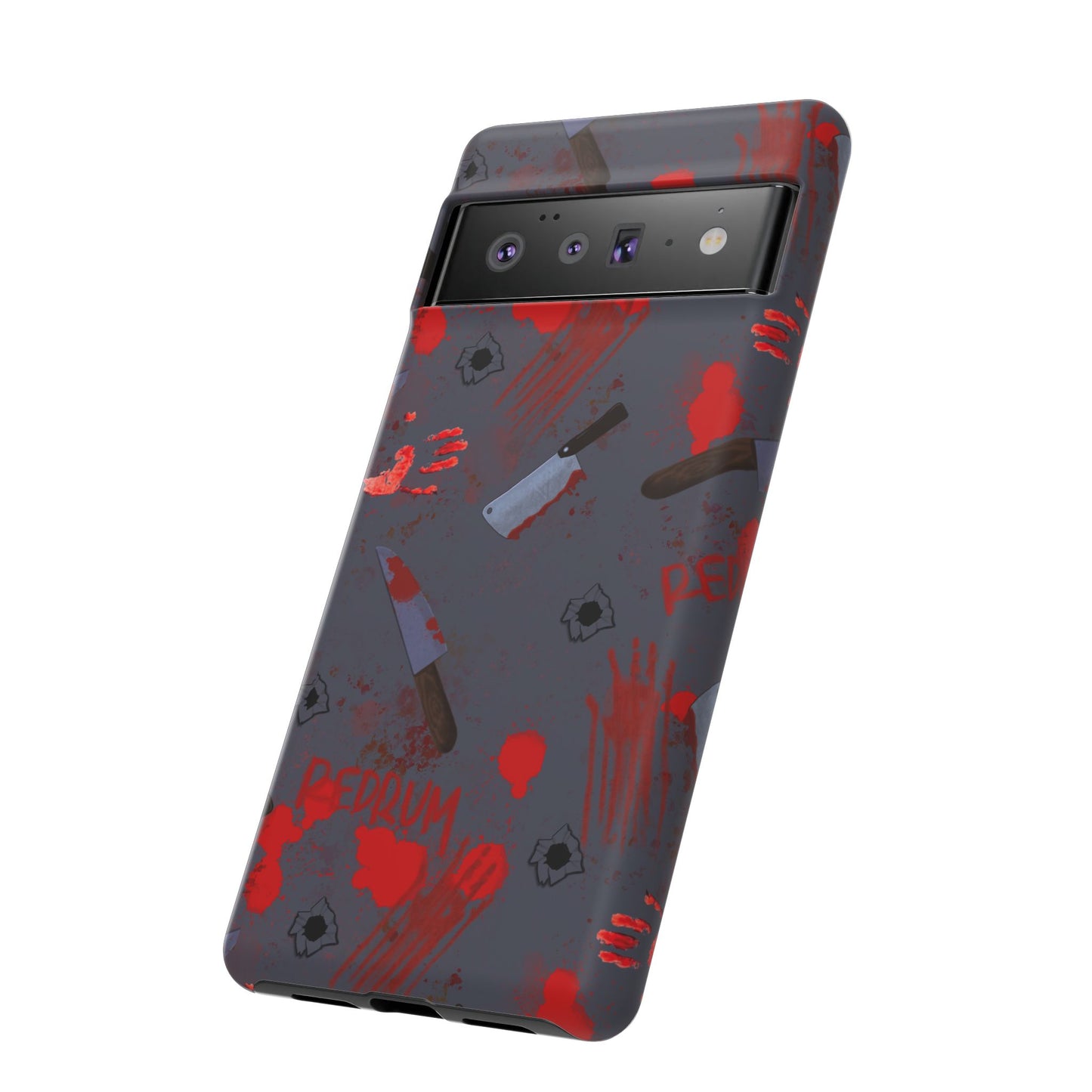 Blood Splatter Phone Case, Tough Case for Horror Fans, Halloween Accessory, Unique Gift for Gamers, Spooky Phone Cover