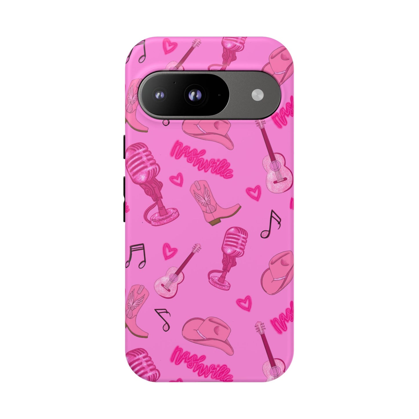 Pink Music Cases for Tough Love, Music Lover Gift, Phone Accessories, Cute Phone Covers, Stylish Cases for Women