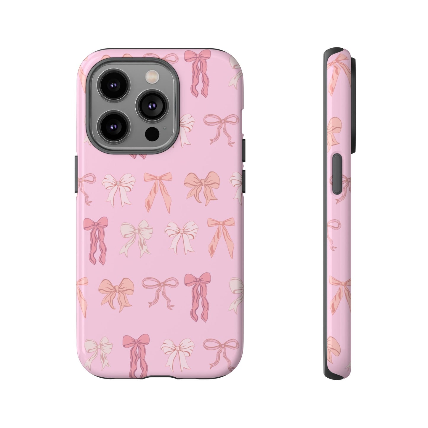 Cute Phone Case with Bow Design | Pink Aesthetic | Gifts for Her, Birthday Present, Trendy Phone Accessories, Fashionable Tech Cover