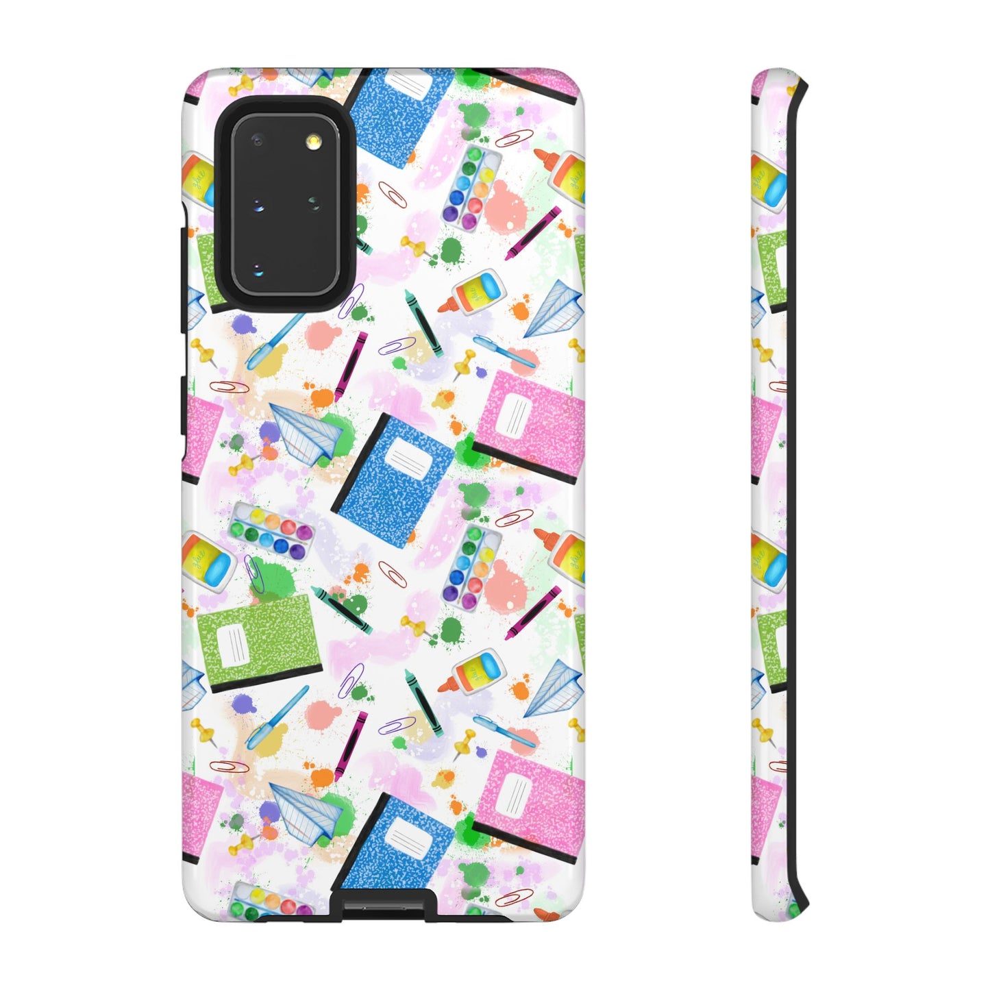 Colorful Art-Themed Phone Case, Cute Creative Gift for Artists, Unique Mobile Cover, Fun School Supplies Case, Bright Art Supplies Design