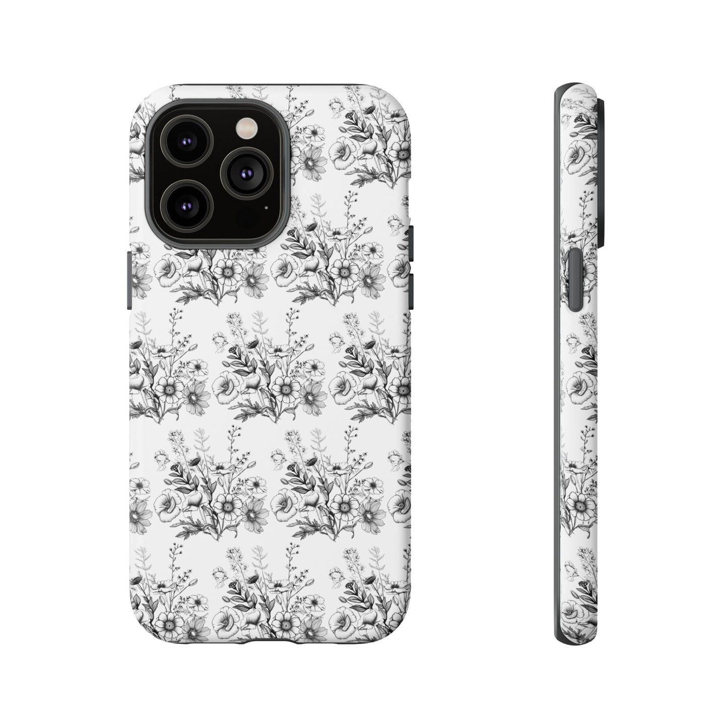 Floral Phone Case, Tough Cases with Elegant Black and White Design, Protective Cover for Fashion Lovers, Unique Gift for All [...]