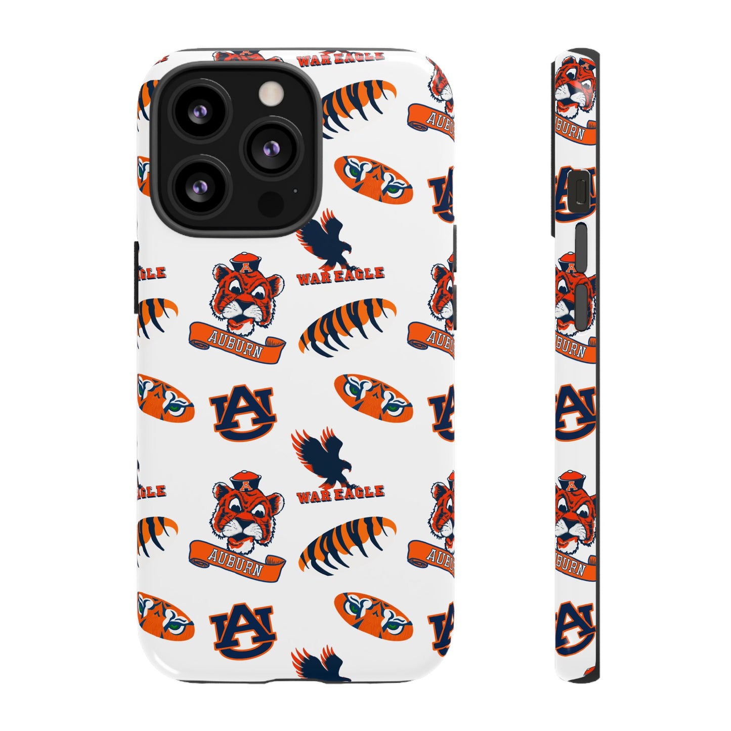 Auburn Fan Phone Case, Sports Team Accessory, Gift for Auburn Fans, Durable Cover, College Game Day
