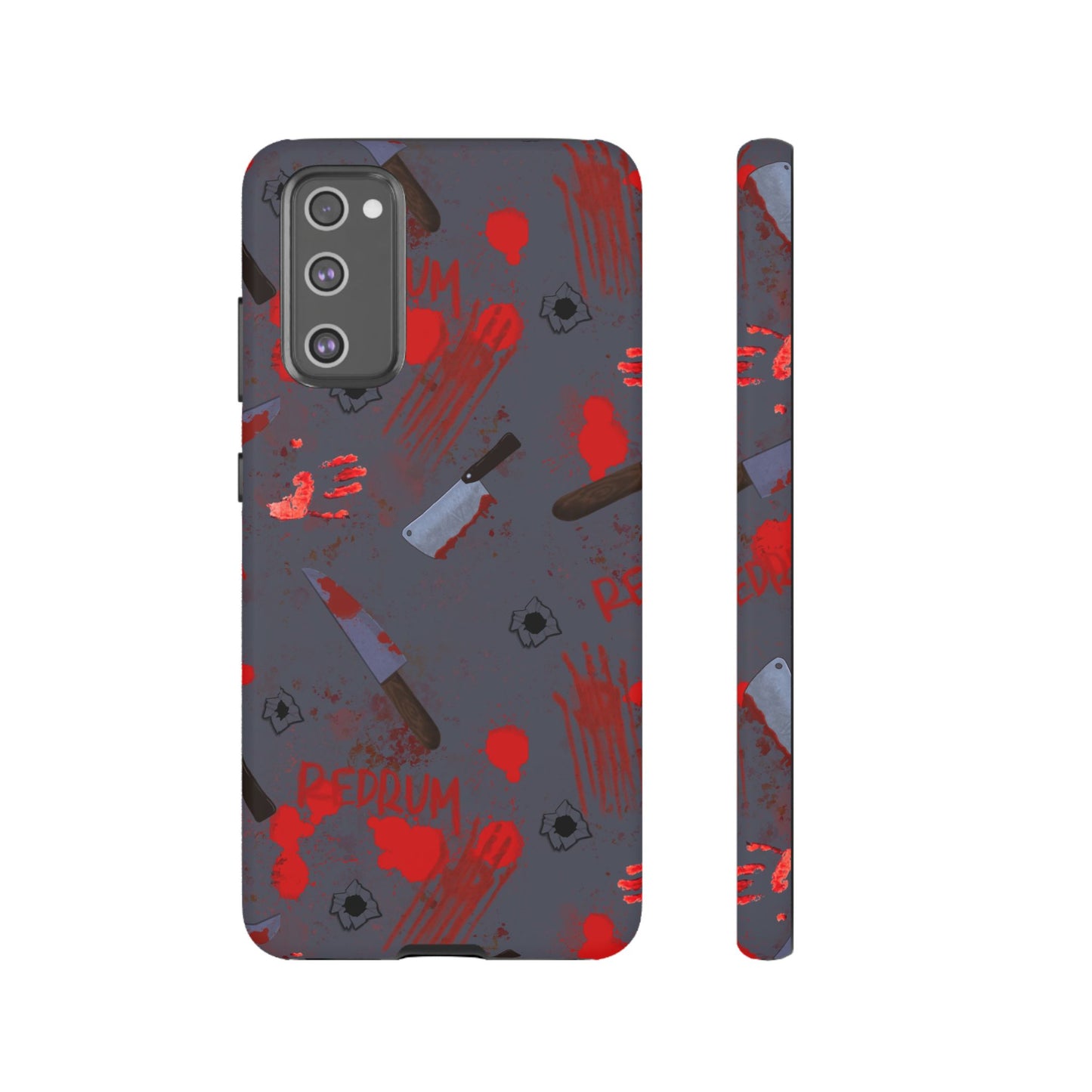 Blood Splatter Phone Case, Tough Case for Horror Fans, Halloween Accessory, Unique Gift for Gamers, Spooky Phone Cover