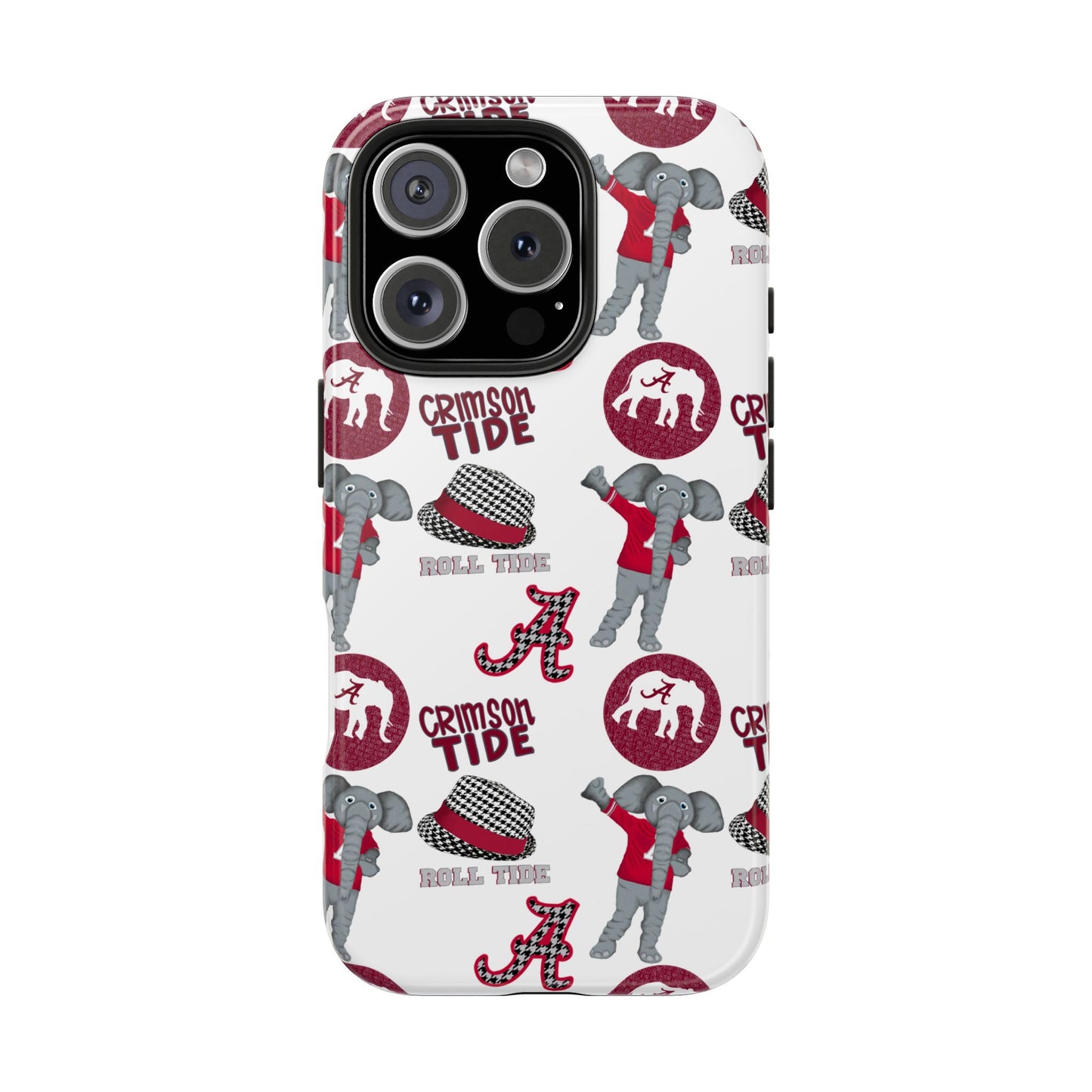 Alabama Crimson Tide Phone Case - Tough, Durable, Elephant Design, Sports Fan Accessories, College Team Gift, Graduation Presents