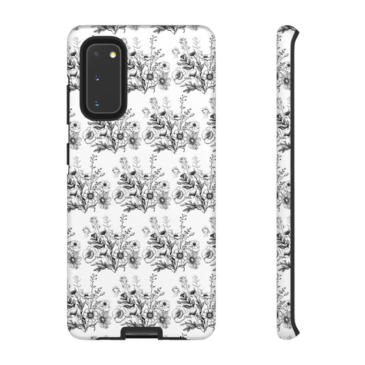 Floral Phone Case, Tough Cases with Elegant Black and White Design, Protective Cover for Fashion Lovers, Unique Gift for All [...]