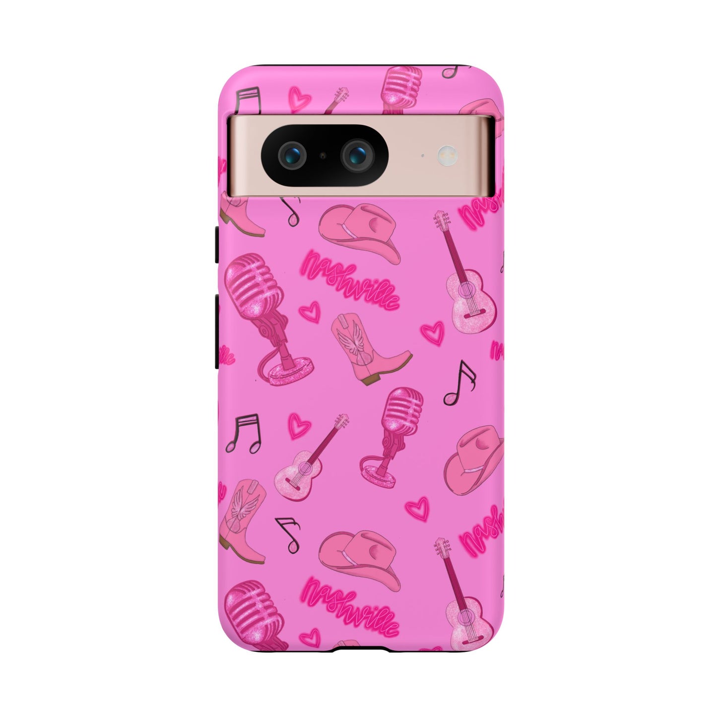 Pink Music Cases for Tough Love, Music Lover Gift, Phone Accessories, Cute Phone Covers, Stylish Cases for Women