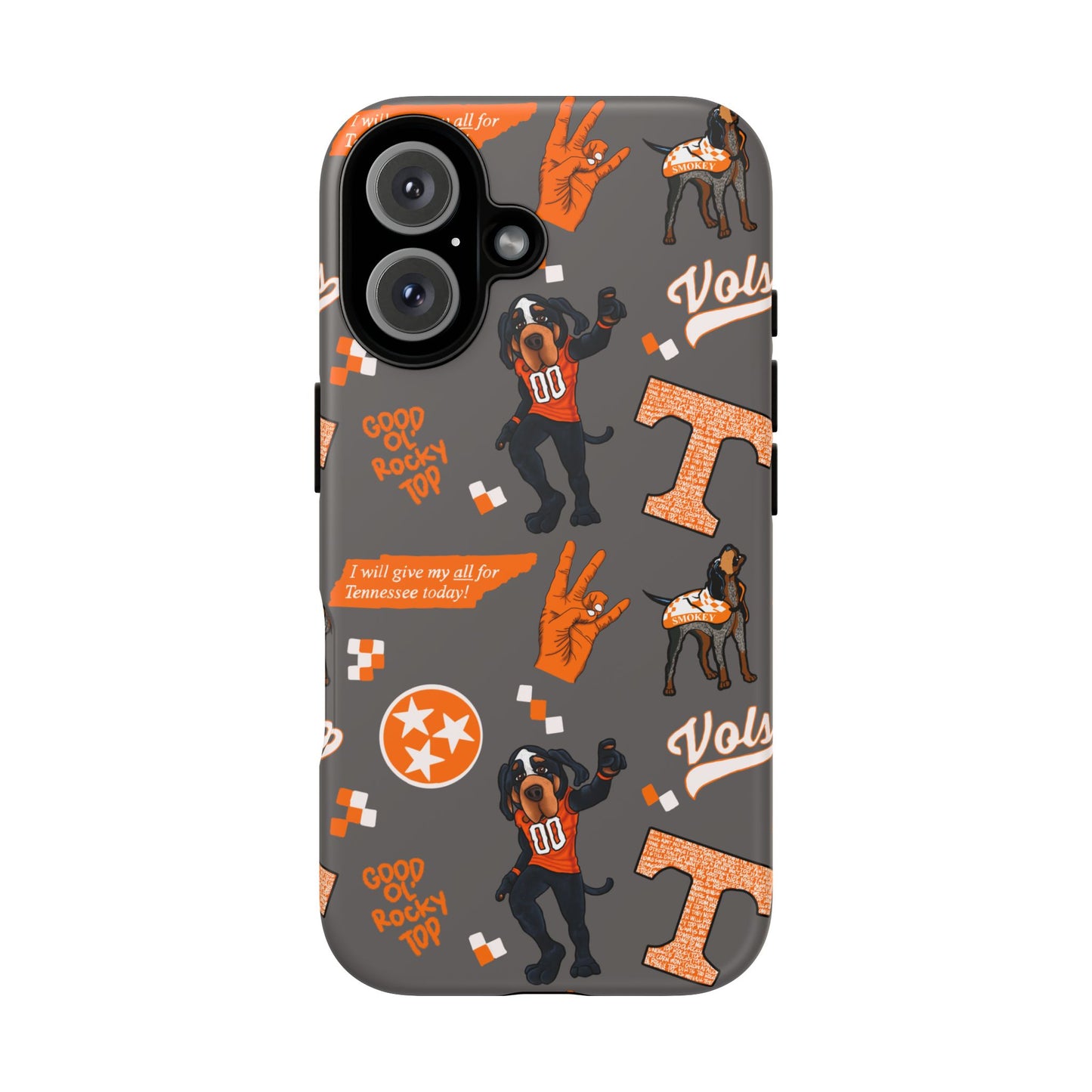 Tough Cases - Tennessee Fan Phone Case, Sports Team Accessory, Gift for Volunteers Fans, Durable Cover, College Game Day