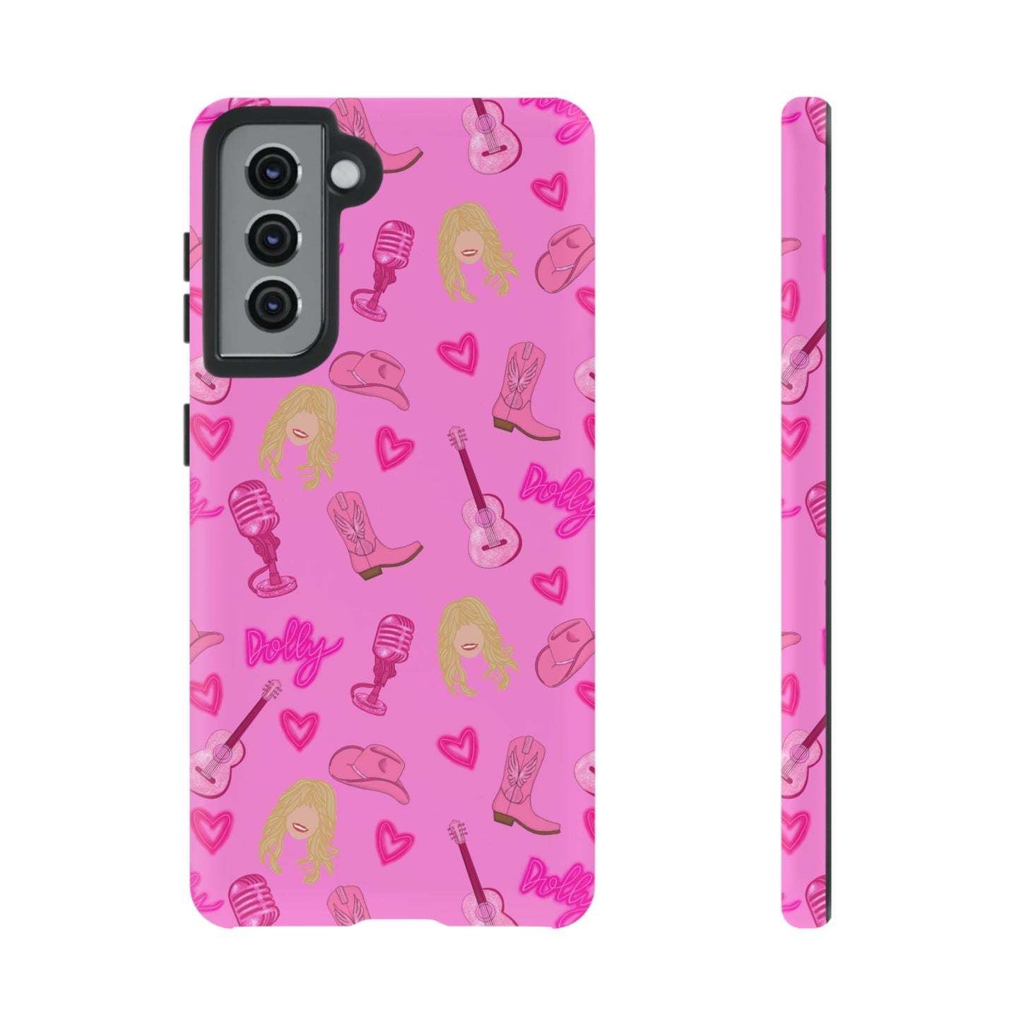 Dolly Parton Phone Case - Stylish Pink Protector for Music Lovers, Gift for Concert Goers, Women's Accessories, Trendy Tech