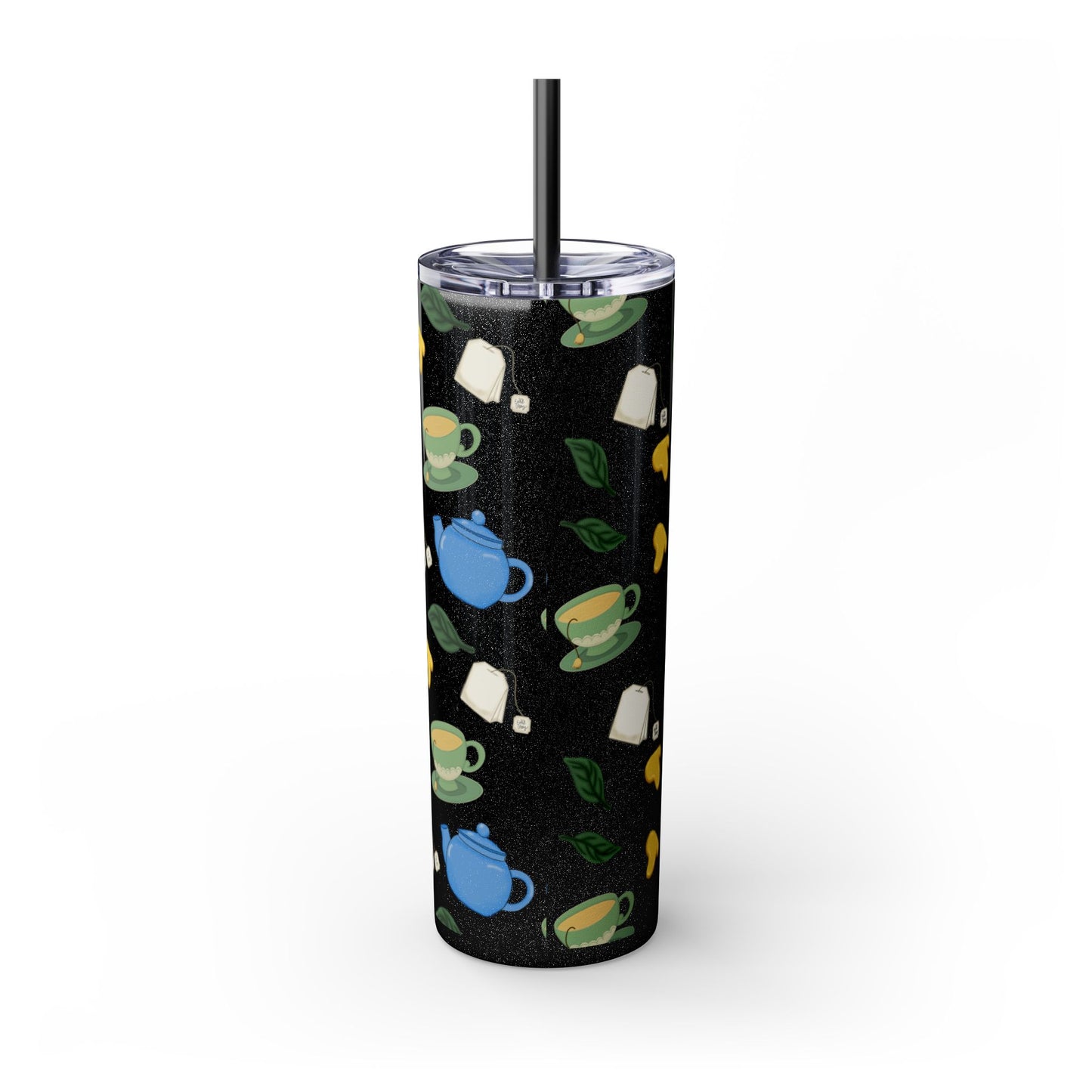 Charming Tea Themed Tumbler, Stylish Drinkware for Tea Lovers, Perfect for Gifts, Home, Travel, Eco-Friendly Beverage Container