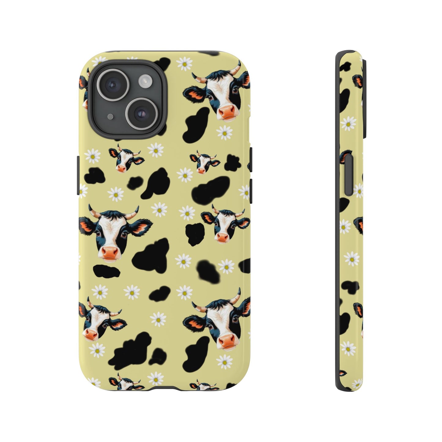 Cow Print Phone Case - Cute Protection for Animal Lovers, Gift for Farmhouse Decor, Cheerful Cow Design