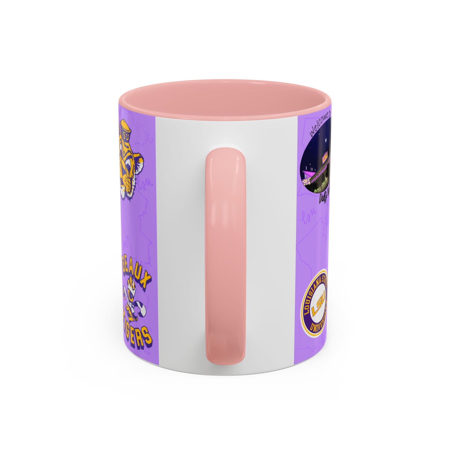 LSU Tigers Accent Coffee Mug - Perfect for Sports Fans, Gift for Graduates, Home Decor, College Student, Game Day Essentials