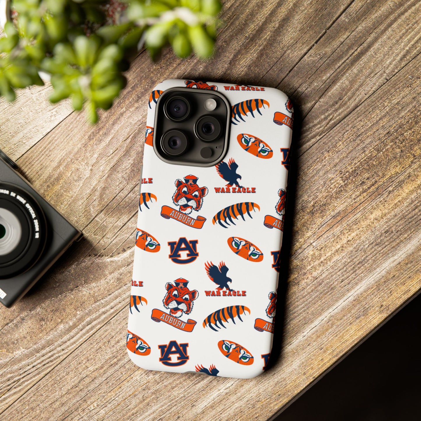Auburn Fan Phone Case, Sports Team Accessory, Gift for Auburn Fans, Durable Cover, College Game Day