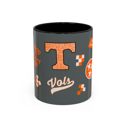 Tennessee Spirit Coffee Mug, Perfect for Gameday, College Student Gift, Unique Drinkware, Sports Fan Mug, Show Your Team Pride