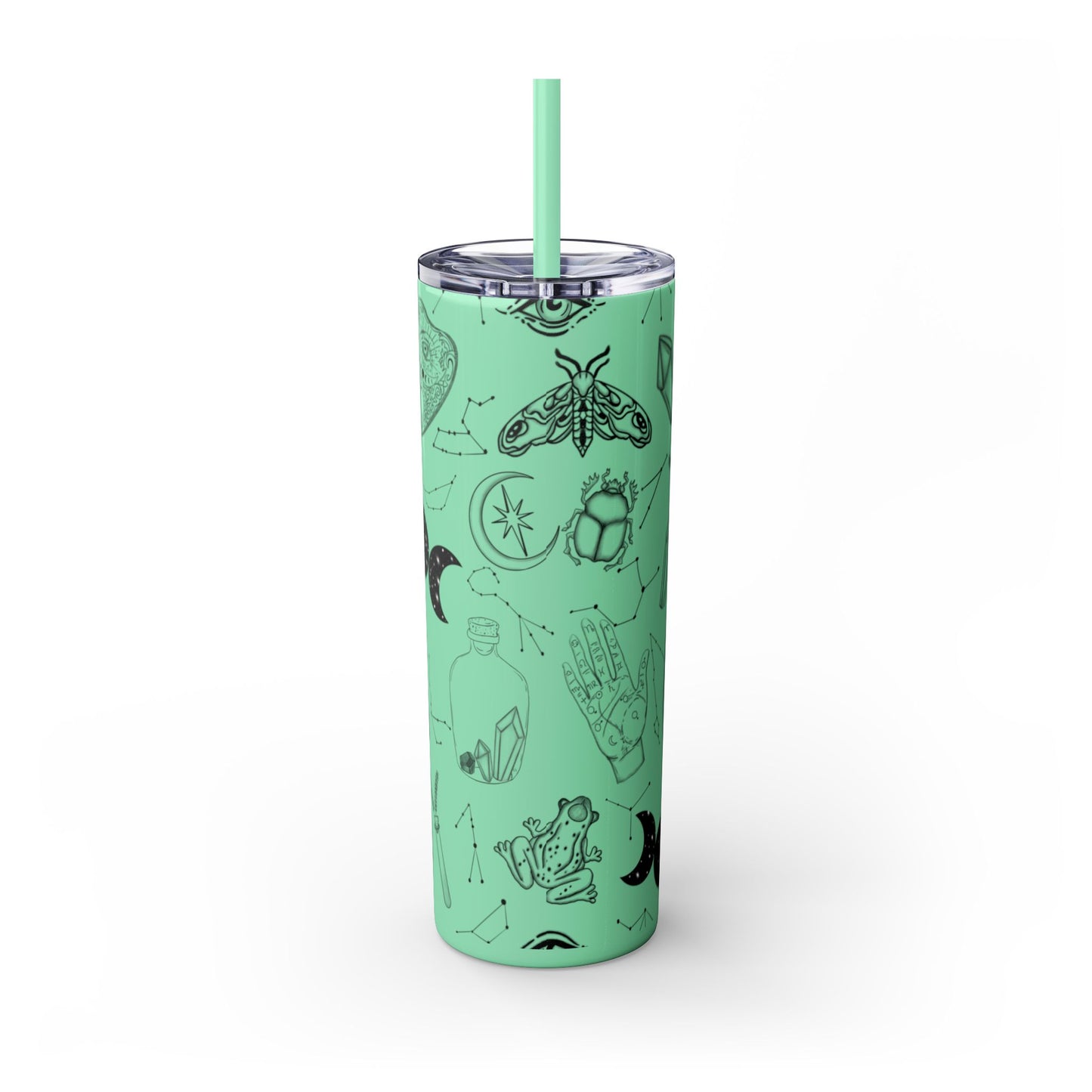 Withy Celestial Skinny Tumbler, 20oz - Astrology Drinkware, Starry Travel Cup, Unique Gift for Her, Cosmic Party Favor, Constellation Mug