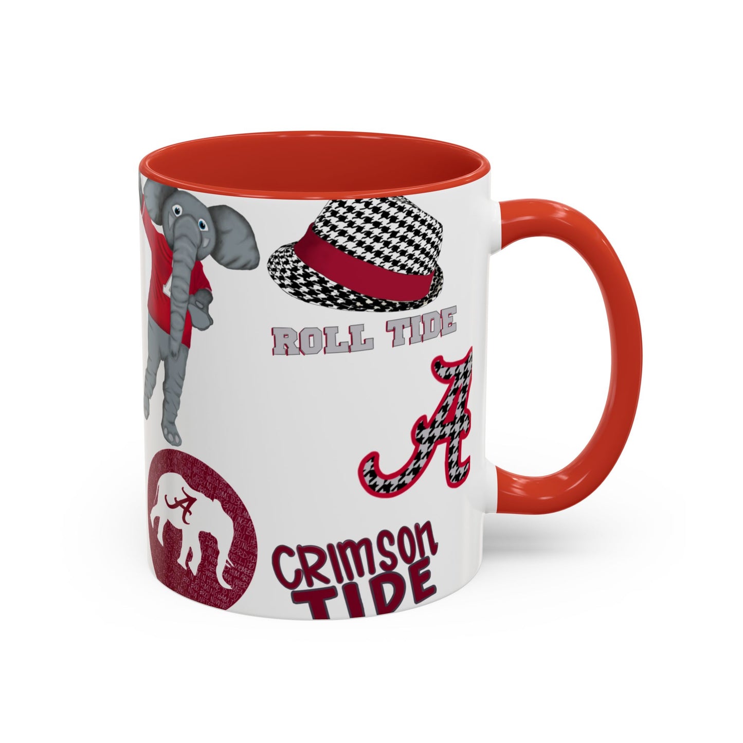 Crimson Tide Coffee Mug, Alabama Fan Cup, Roll Tide Mug, College Sports Gift, Game Day Drinkware