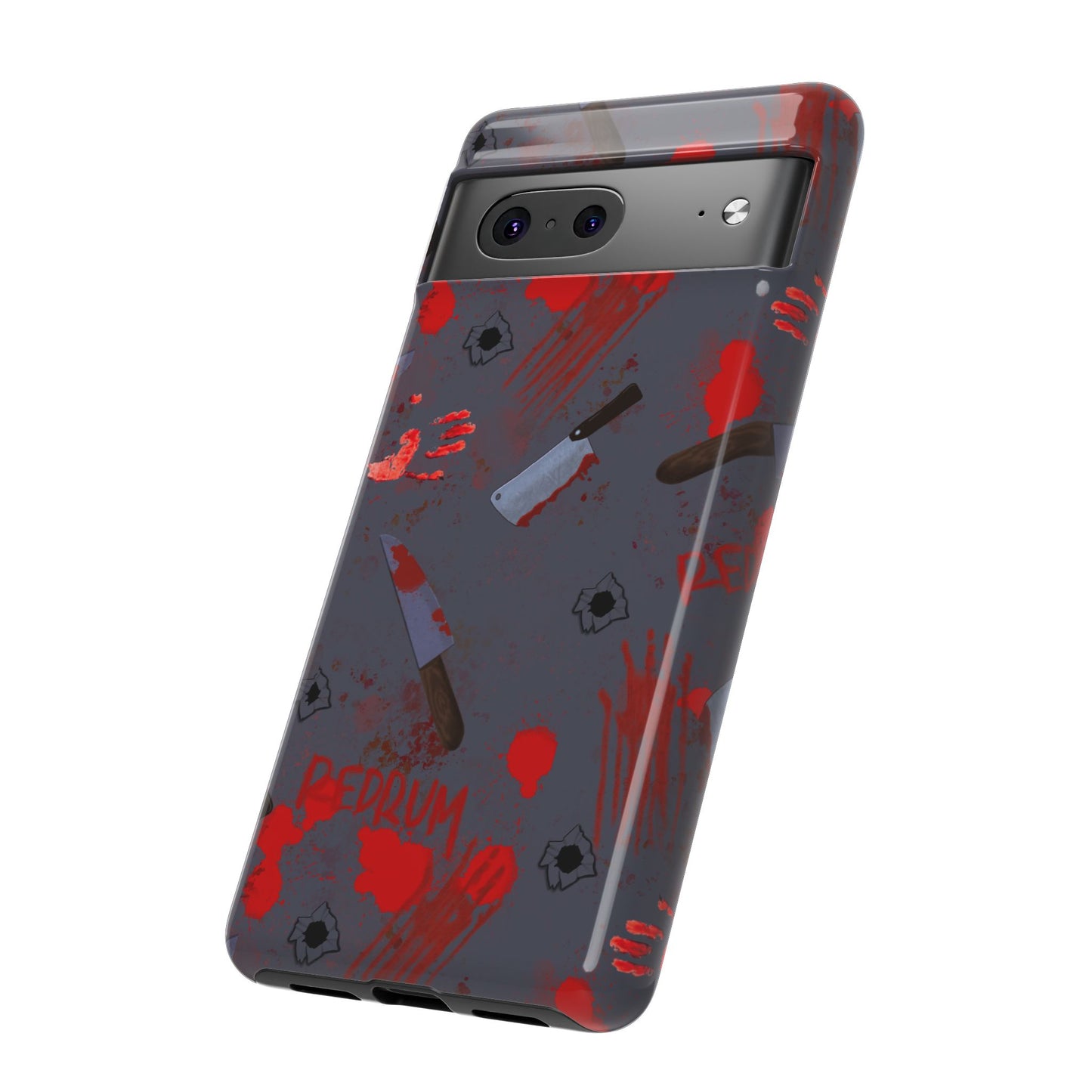 Blood Splatter Phone Case, Tough Case for Horror Fans, Halloween Accessory, Unique Gift for Gamers, Spooky Phone Cover