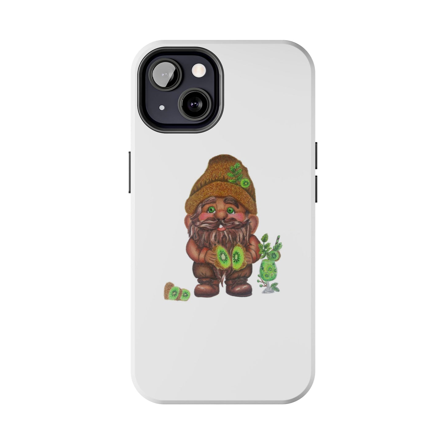 Funny Kiwi Gnome Phone Cases, Phone Covers for Gnome Lovers, Cute Gift for Gardeners, Unique Tech Accessories, Holiday Gifts