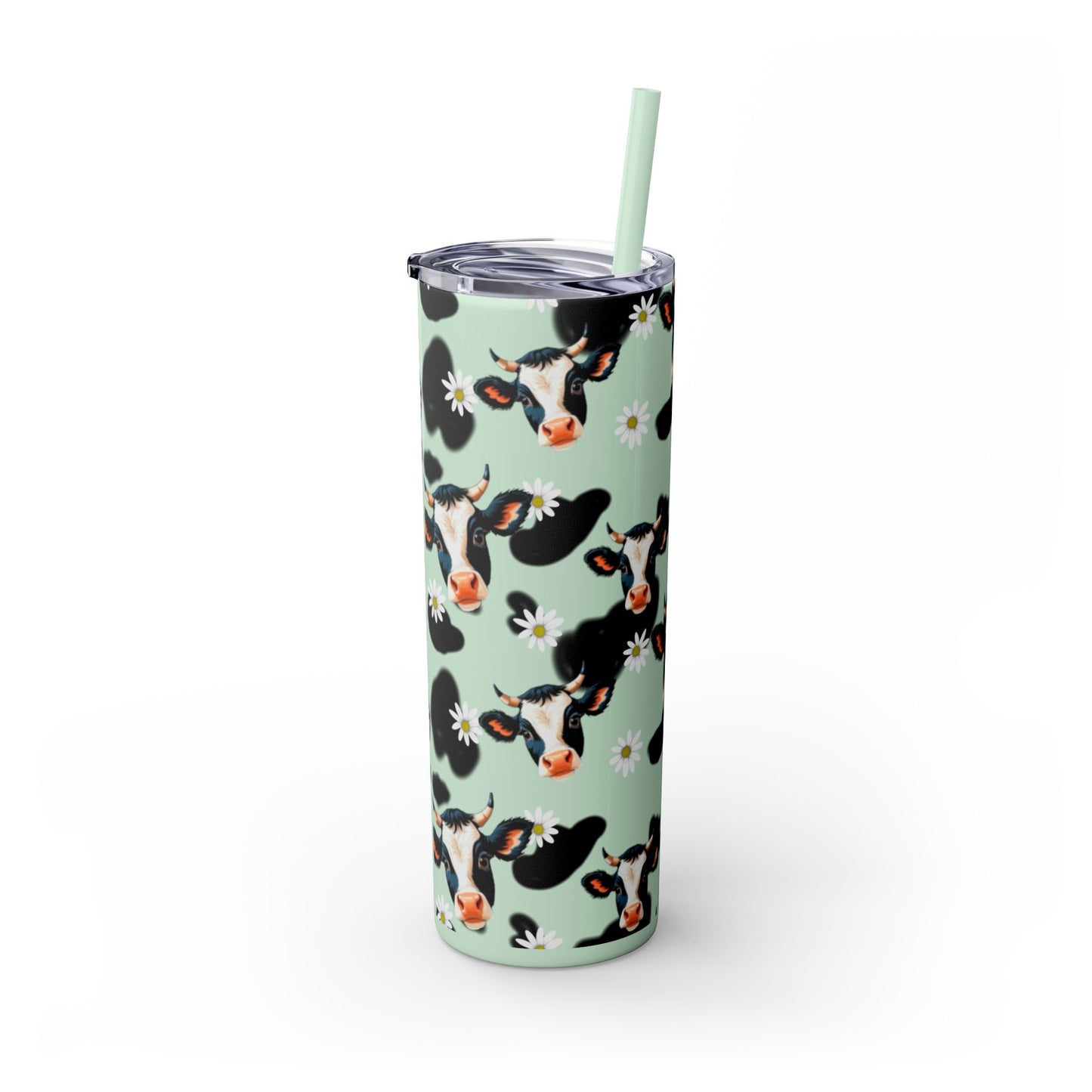 Charming Cow Print Tumbler with Straw, 20oz | Perfect for Cow Lovers, Unique Gift, Farmhouse Decor, Daily Hydration, Fun Drinkware