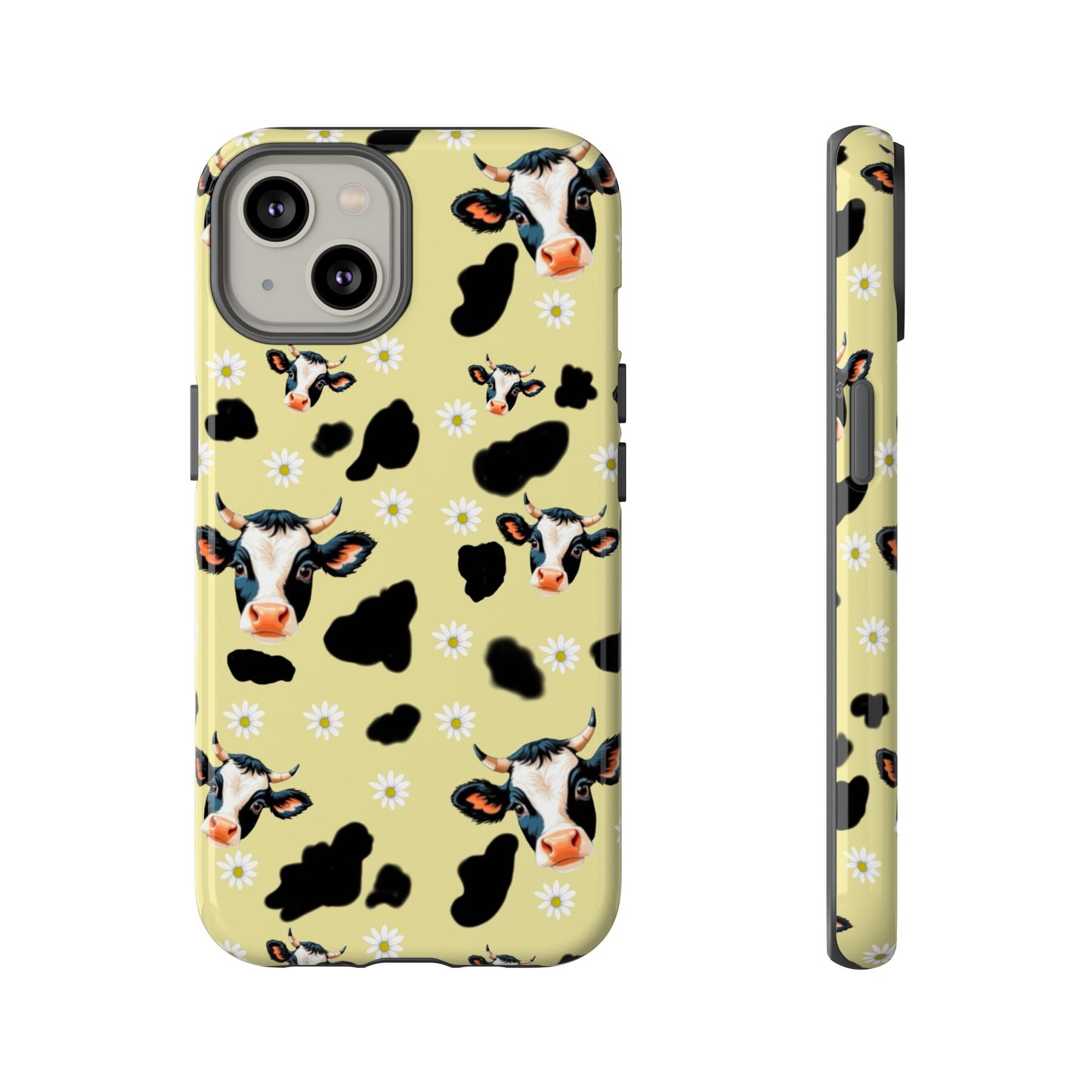 Cow Print Phone Case - Cute Protection for Animal Lovers, Gift for Farmhouse Decor, Cheerful Cow Design