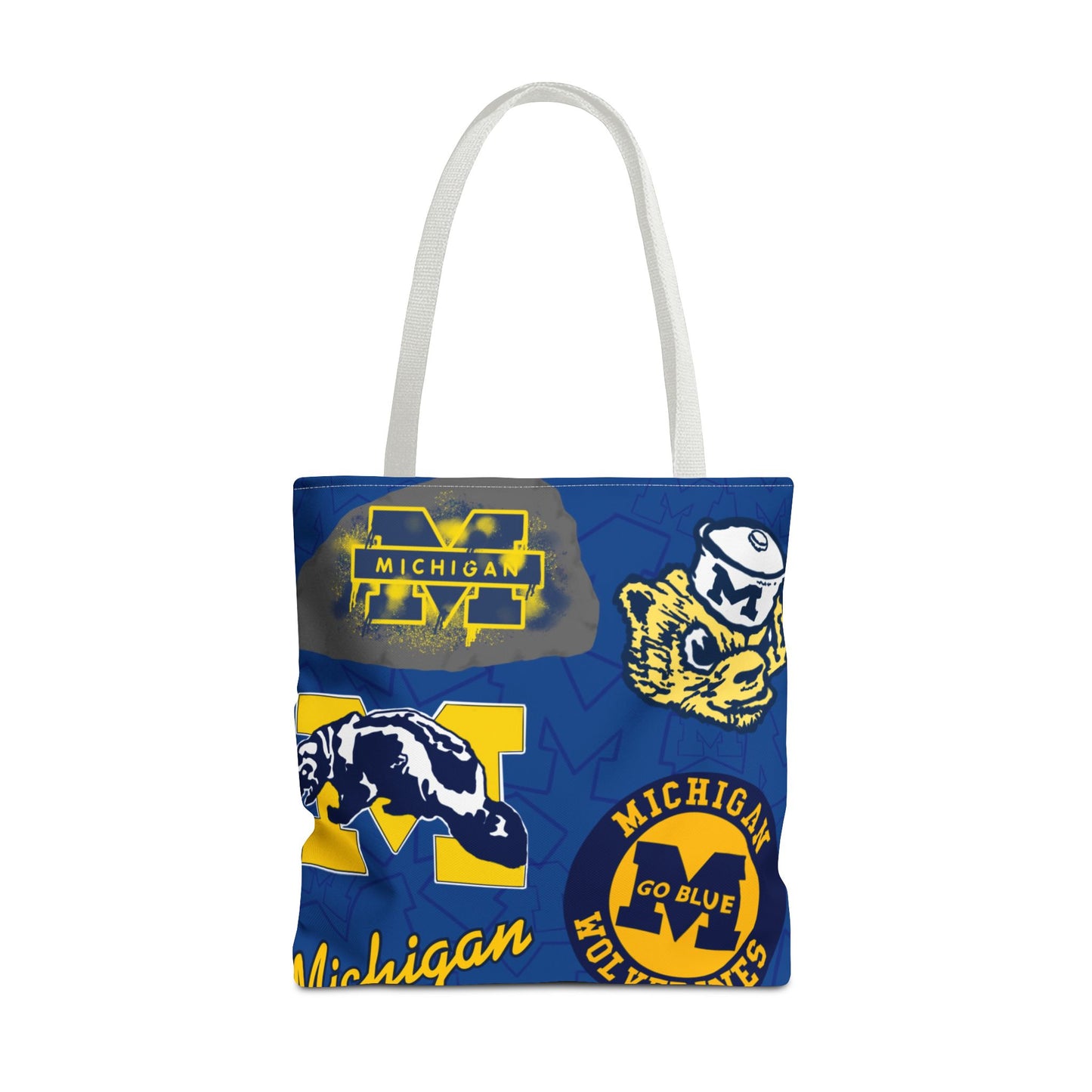 Michigan Spirit Tote Bag, College Student Gift, Game Day Accessory, Team Pride, Sports Tote, University of Michigan