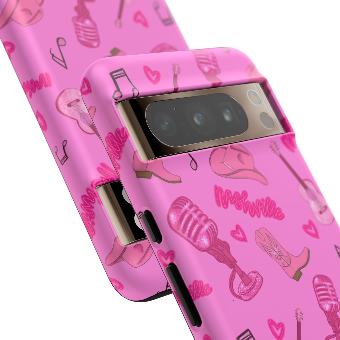 Pink Music Cases for Tough Love, Music Lover Gift, Phone Accessories, Cute Phone Covers, Stylish Cases for Women
