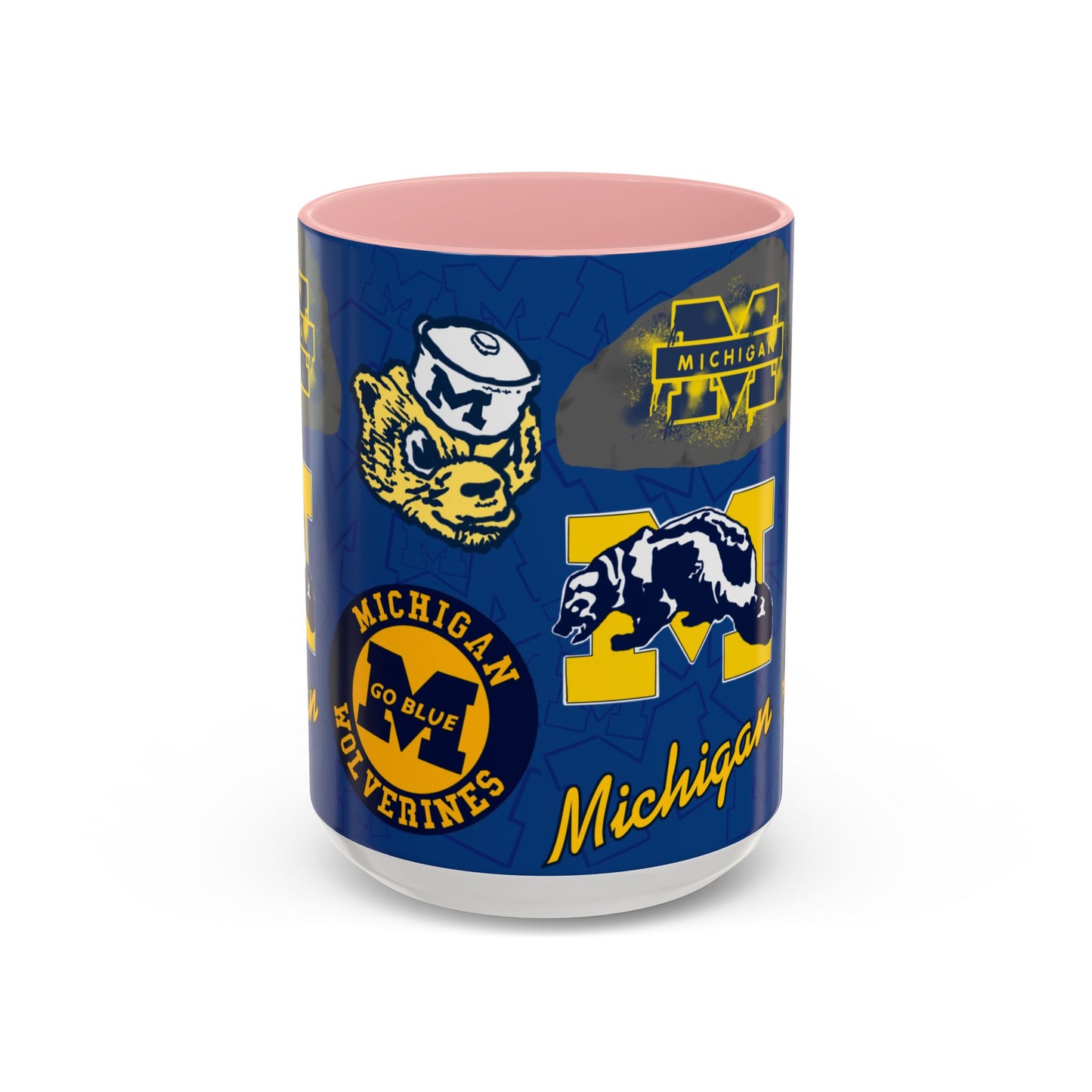 Michigan Wolverines Accent Coffee Mug - Perfect for Game Day, Fan Gift, Coffee Lovers, Sports Decor, College Spirit