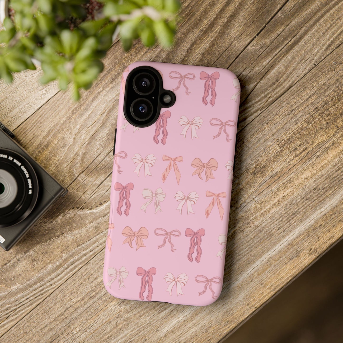 Cute Phone Case with Bow Design | Pink Aesthetic | Gifts for Her, Birthday Present, Trendy Phone Accessories, Fashionable Tech Cover