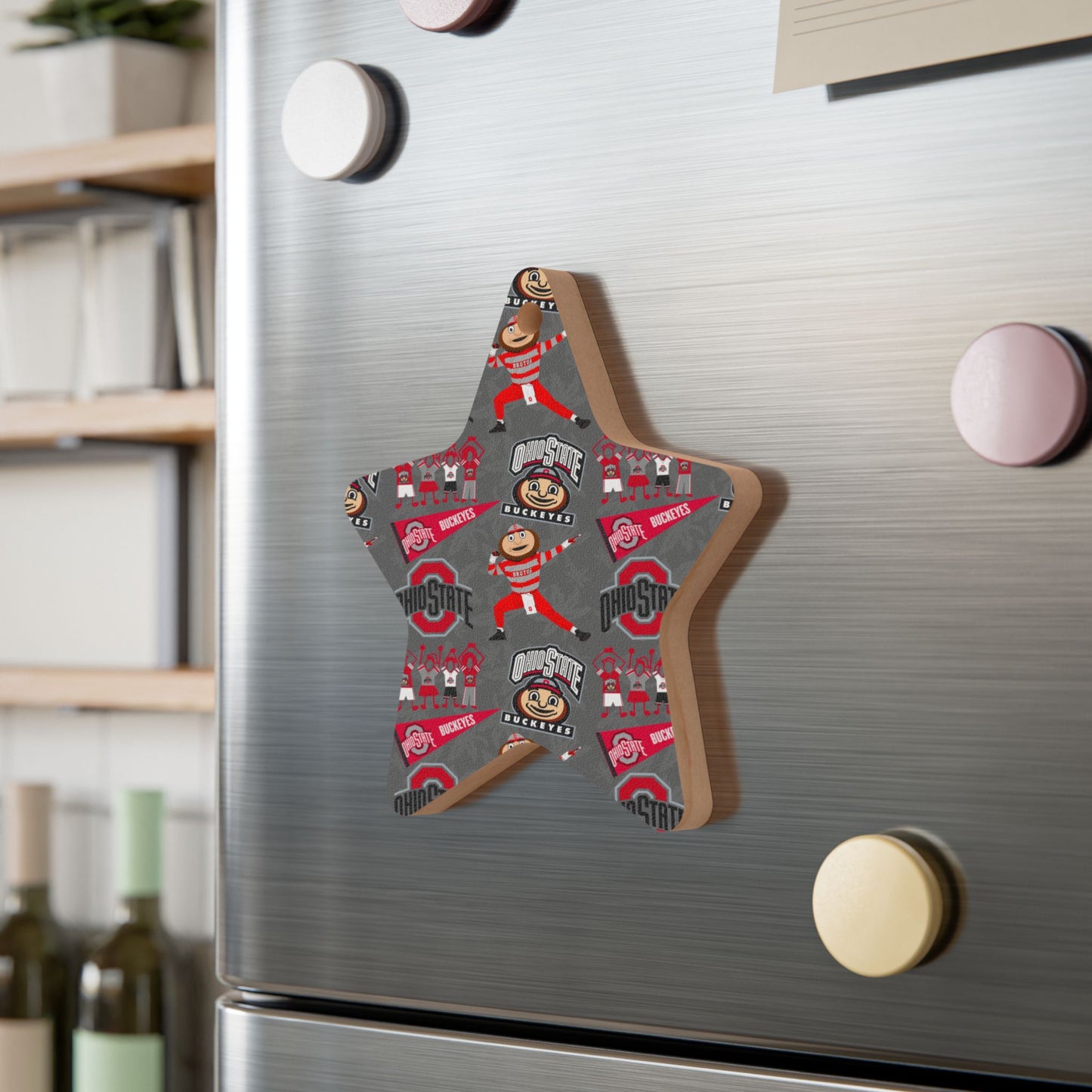 Ohio State Wooden Ornaments, Holiday Decorations, College Sports Decor, Personalized Gift, Christmas Ornaments