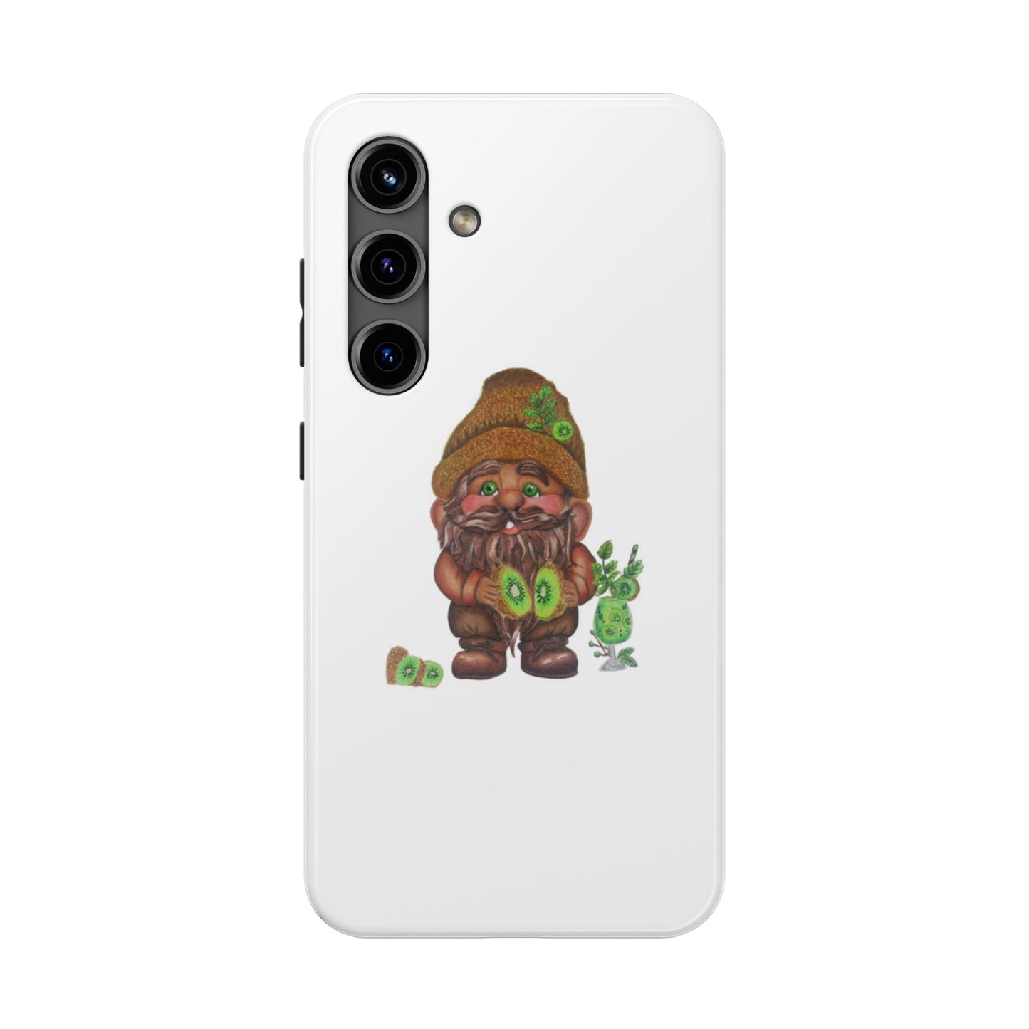 Funny Kiwi Gnome Phone Cases, Phone Covers for Gnome Lovers, Cute Gift for Gardeners, Unique Tech Accessories, Holiday Gifts