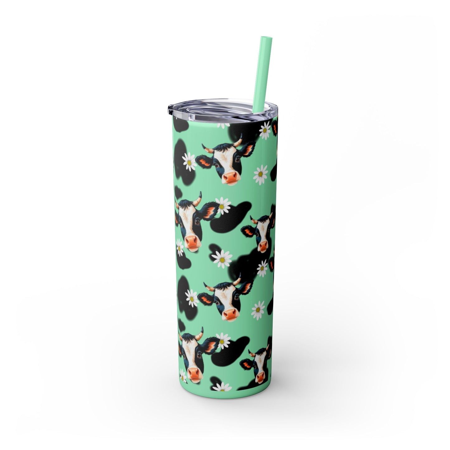 Charming Cow Print Tumbler with Straw, 20oz | Perfect for Cow Lovers, Unique Gift, Farmhouse Decor, Daily Hydration, Fun Drinkware