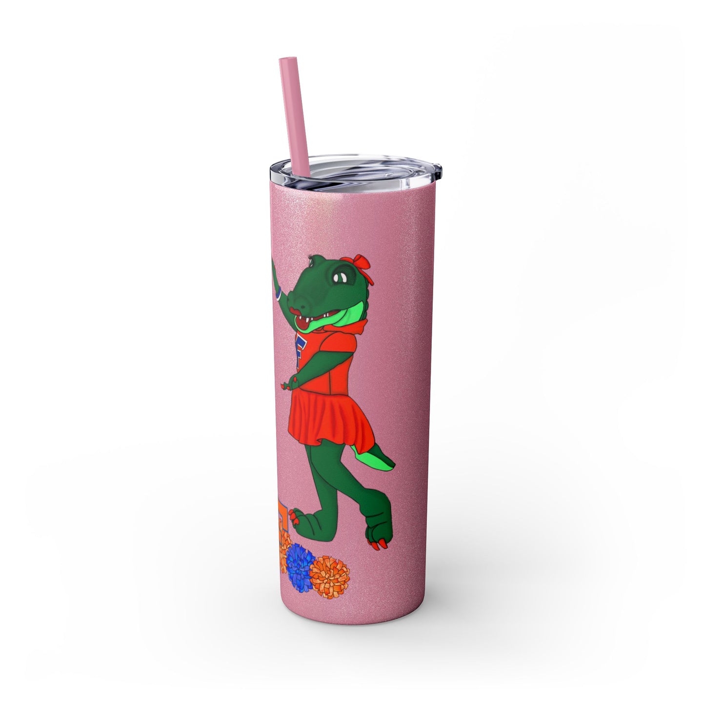 Florida Gators Skinny Tumbler with Straw | Perfect for Gifts, Sports Events, Tailgating, Summer Drinks, Eco-Friendly Hydration
