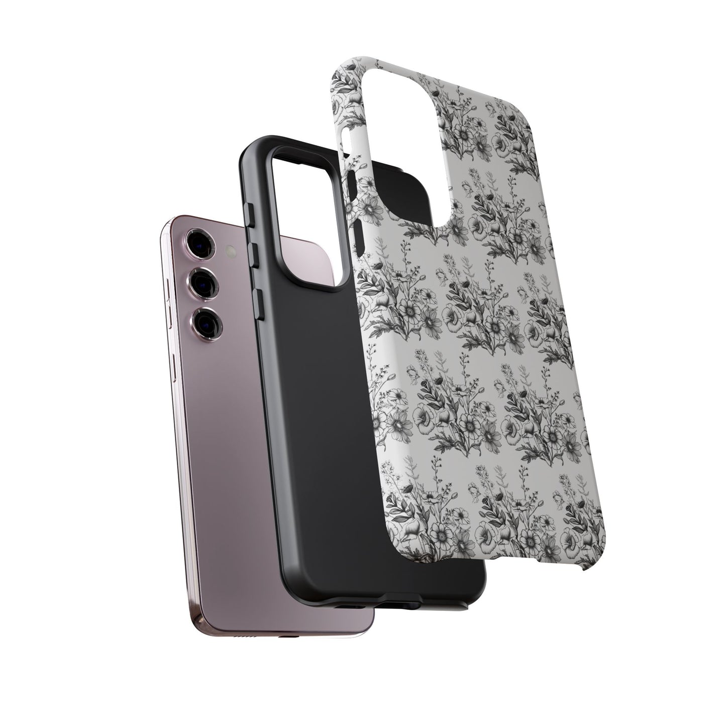 Floral Phone Case, Tough Cases with Elegant Black and White Design, Protective Cover for Fashion Lovers, Unique Gift for All [...]