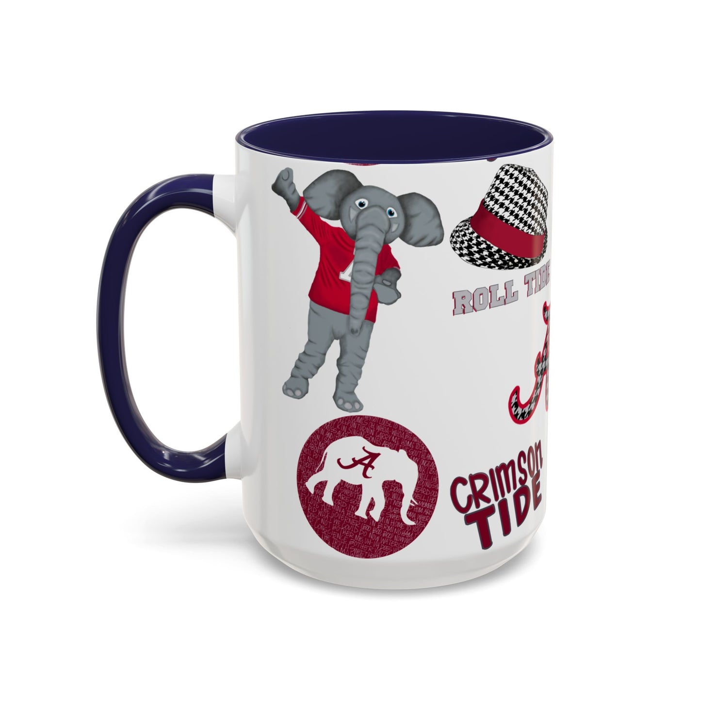 Crimson Tide Coffee Mug, Alabama Fan Cup, Roll Tide Mug, College Sports Gift, Game Day Drinkware