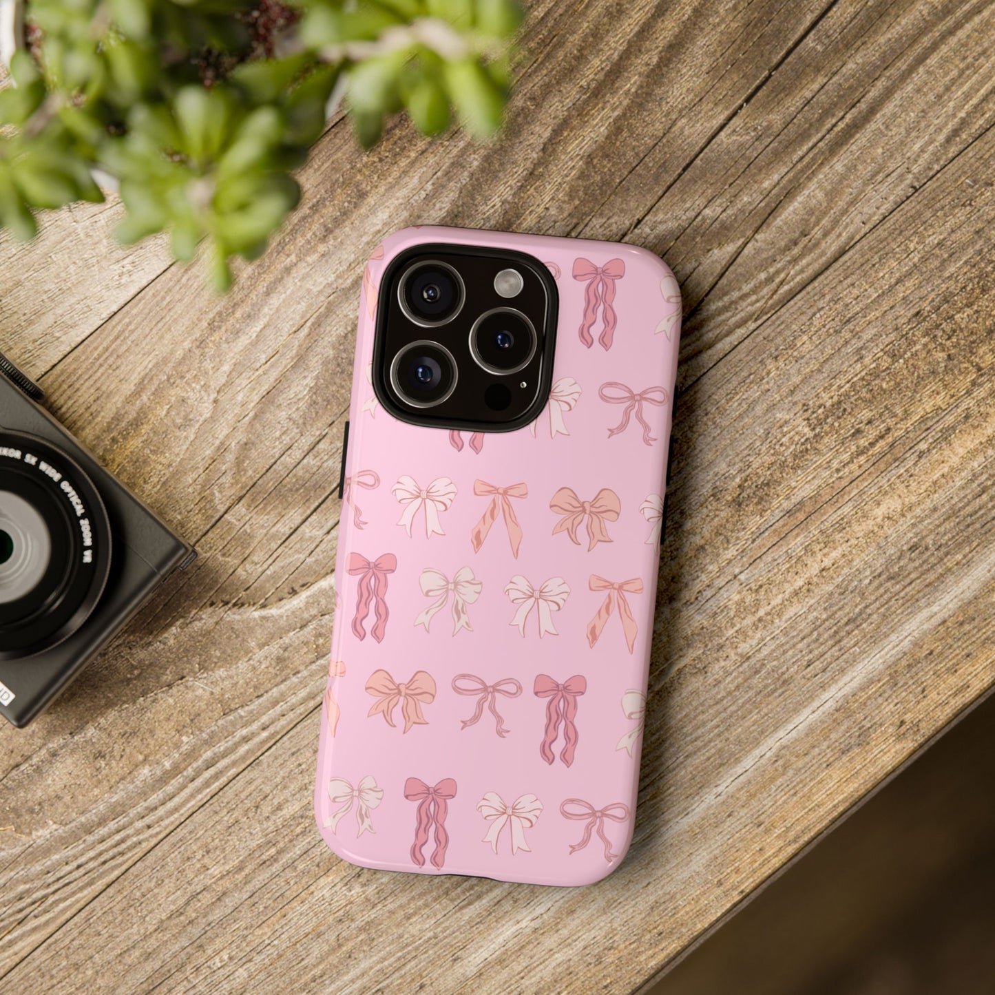 Cute Phone Case with Bow Design | Pink Aesthetic | Gifts for Her, Birthday Present, Trendy Phone Accessories, Fashionable Tech Cover