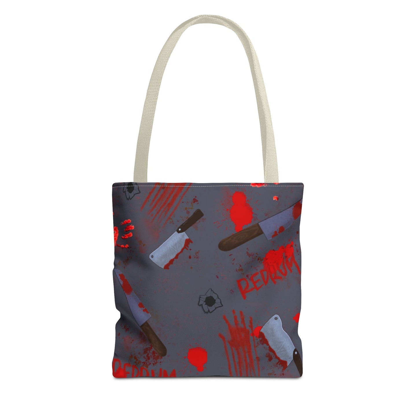Gory Tote Bag with Redrum Design, Horror Aesthetic Bag, Perfect for Halloween, Gift for Horror Fans, Unique Movie-Inspired Accessory