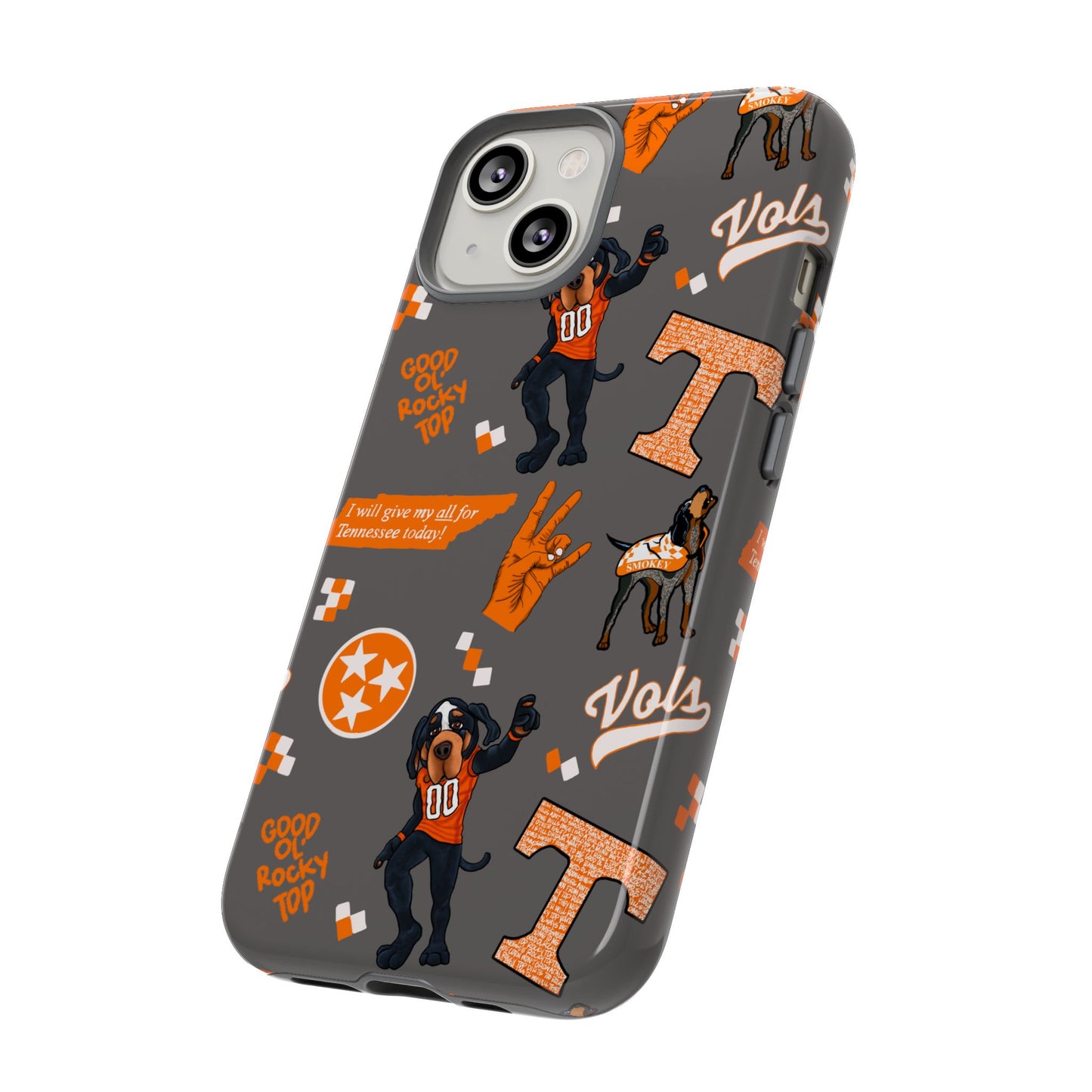 Tough Cases - Tennessee Fan Phone Case, Sports Team Accessory, Gift for Volunteers Fans, Durable Cover, College Game Day