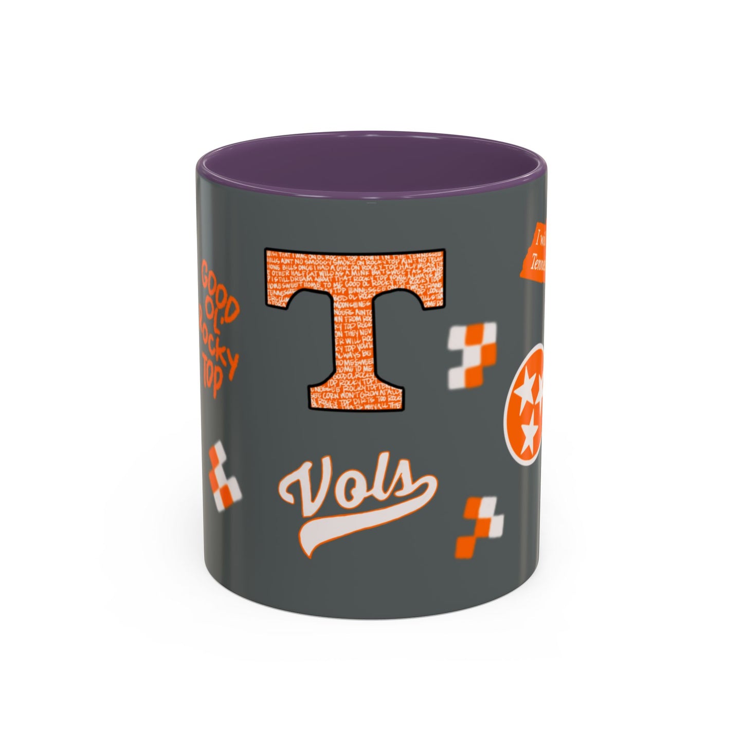 Tennessee Spirit Coffee Mug, Perfect for Gameday, College Student Gift, Unique Drinkware, Sports Fan Mug, Show Your Team Pride